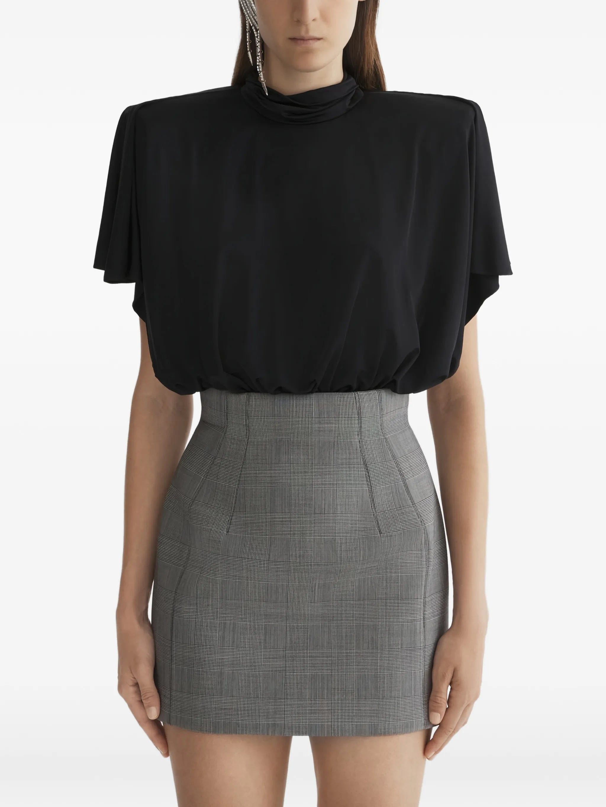 Mugler draped bodysuit