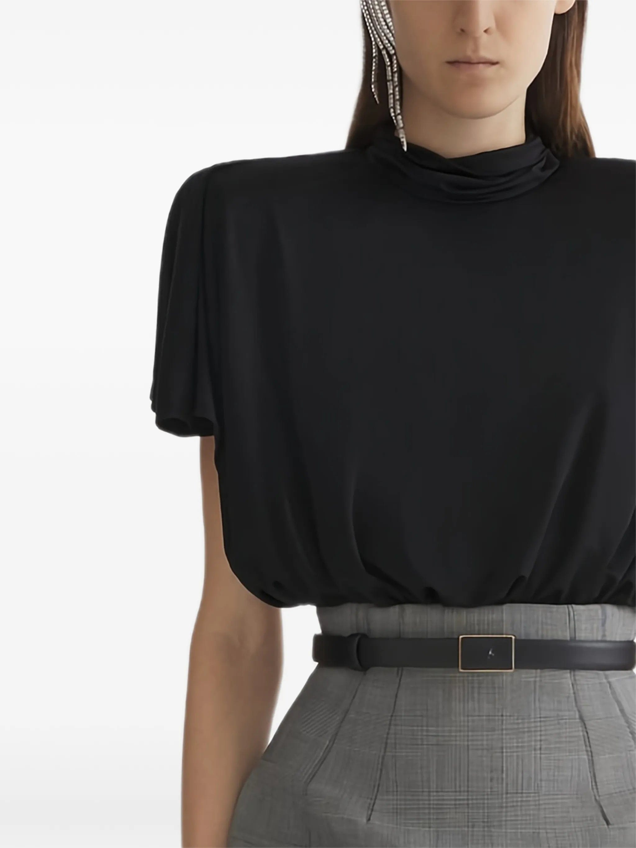 Mugler draped bodysuit