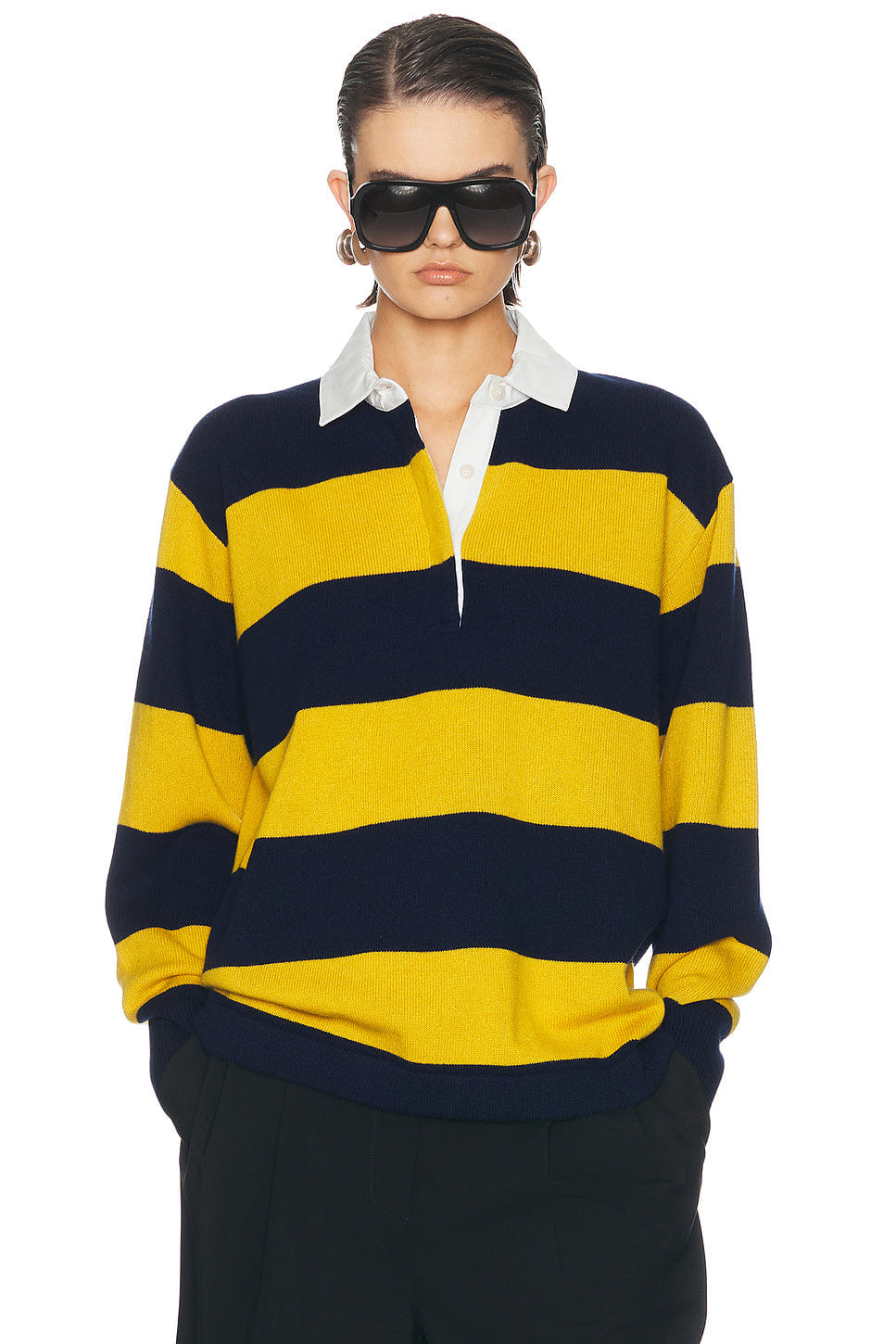 NILI LOTAN Rashida Rugby Sweater