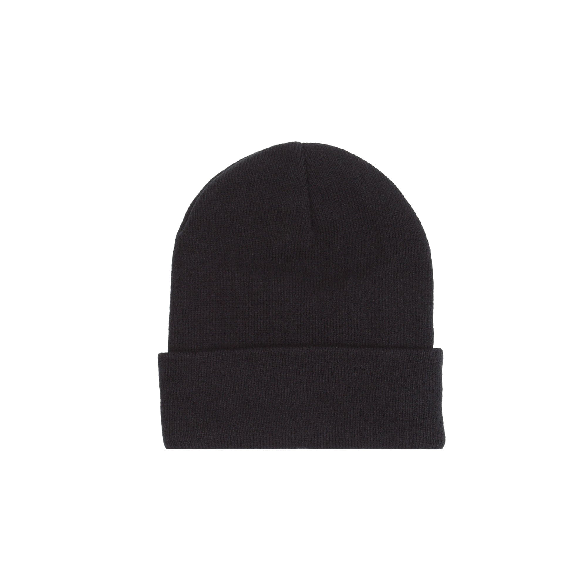 Fucking Awesome Metal Stamp Logo Cuff Beanie - Black