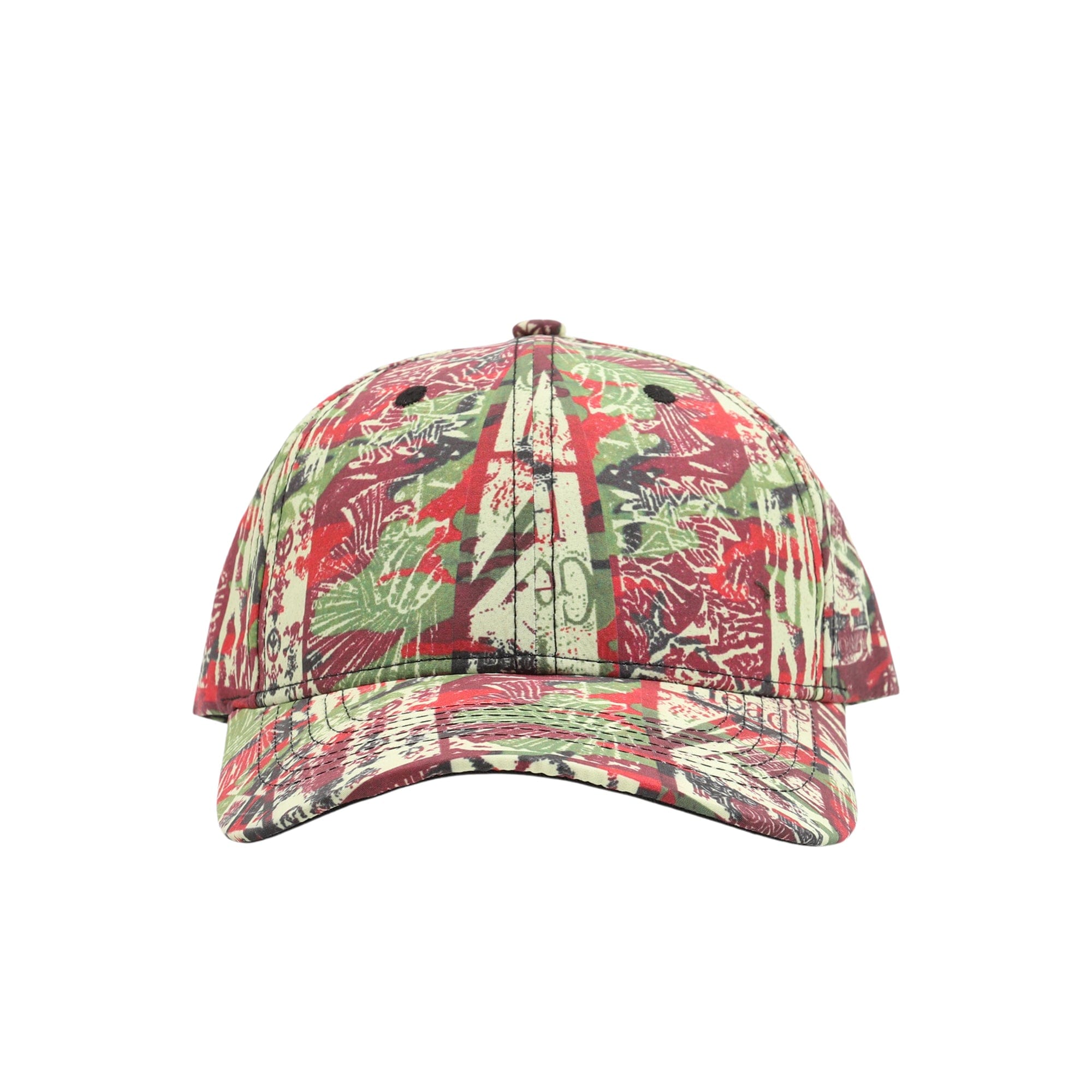 Fuck This Industry Camo Collage Hat - Red