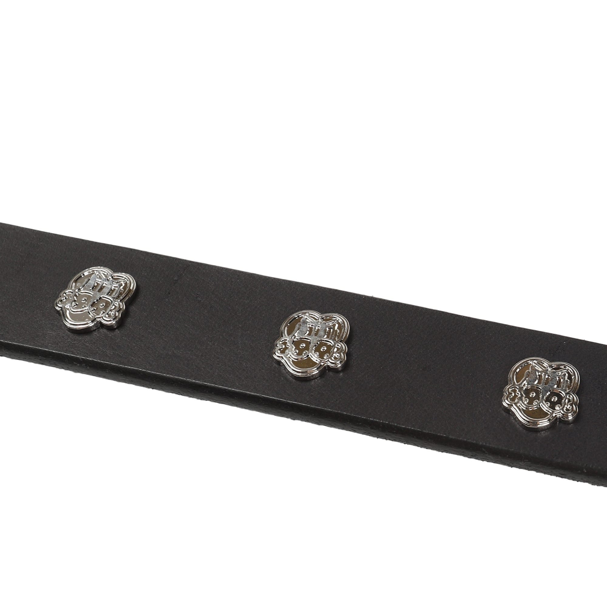 Chito Finesse Pup Stud Leather Belt - Black
