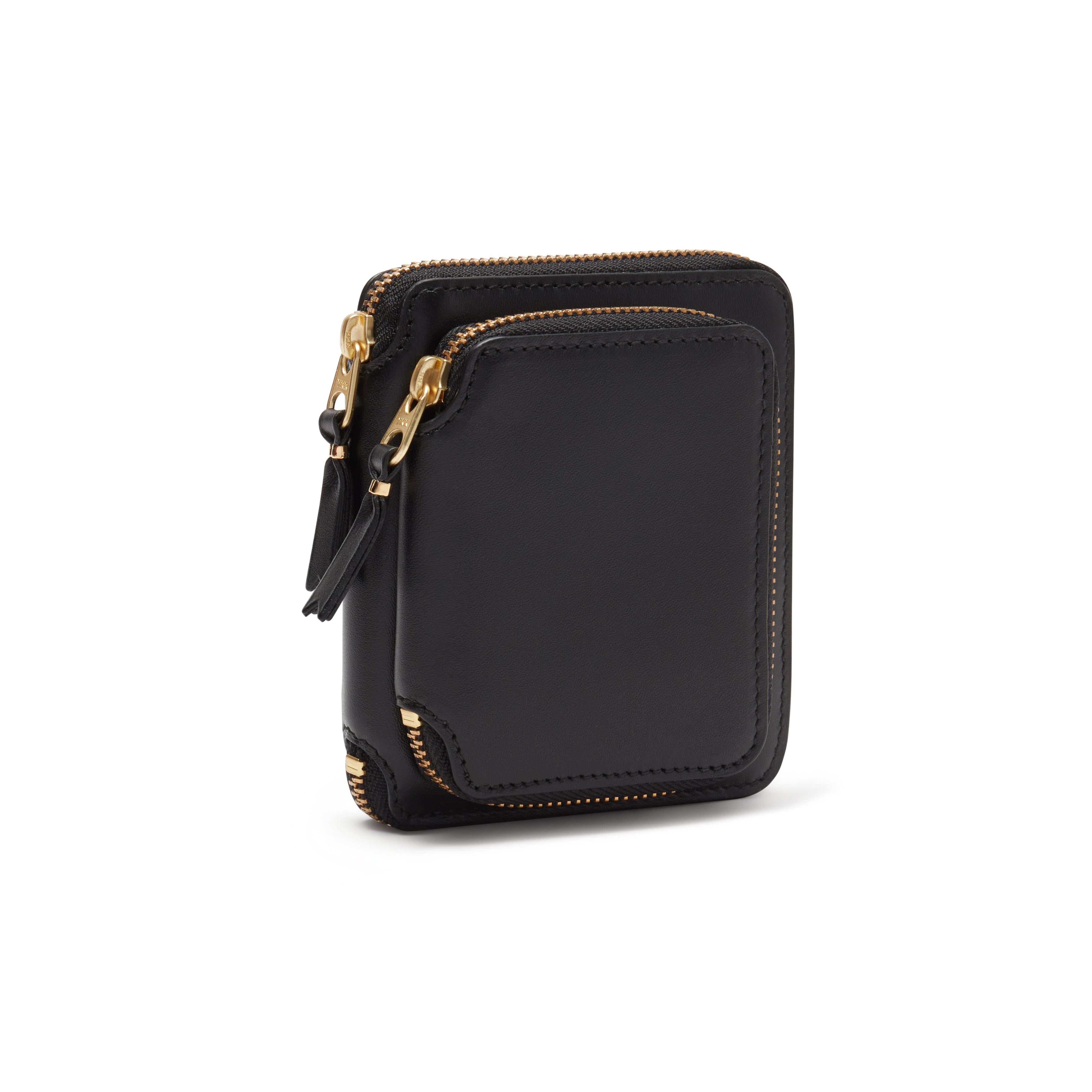 CDG Wallet - Outside Pocket Full Zip Around Wallet - (Black SA2100)