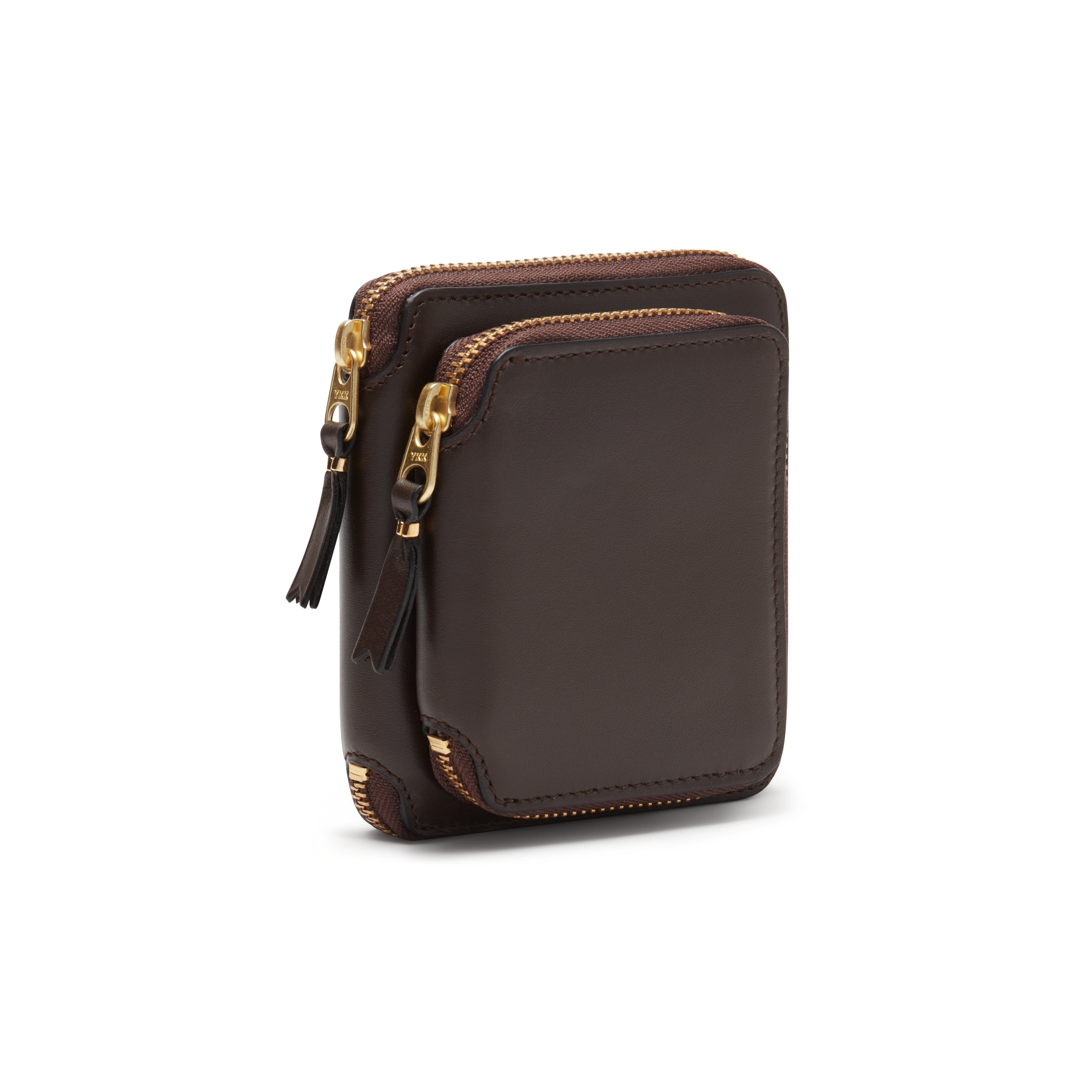 CDG Wallet - Outside Pocket Full Zip Around Wallet - (Brown SA2100)