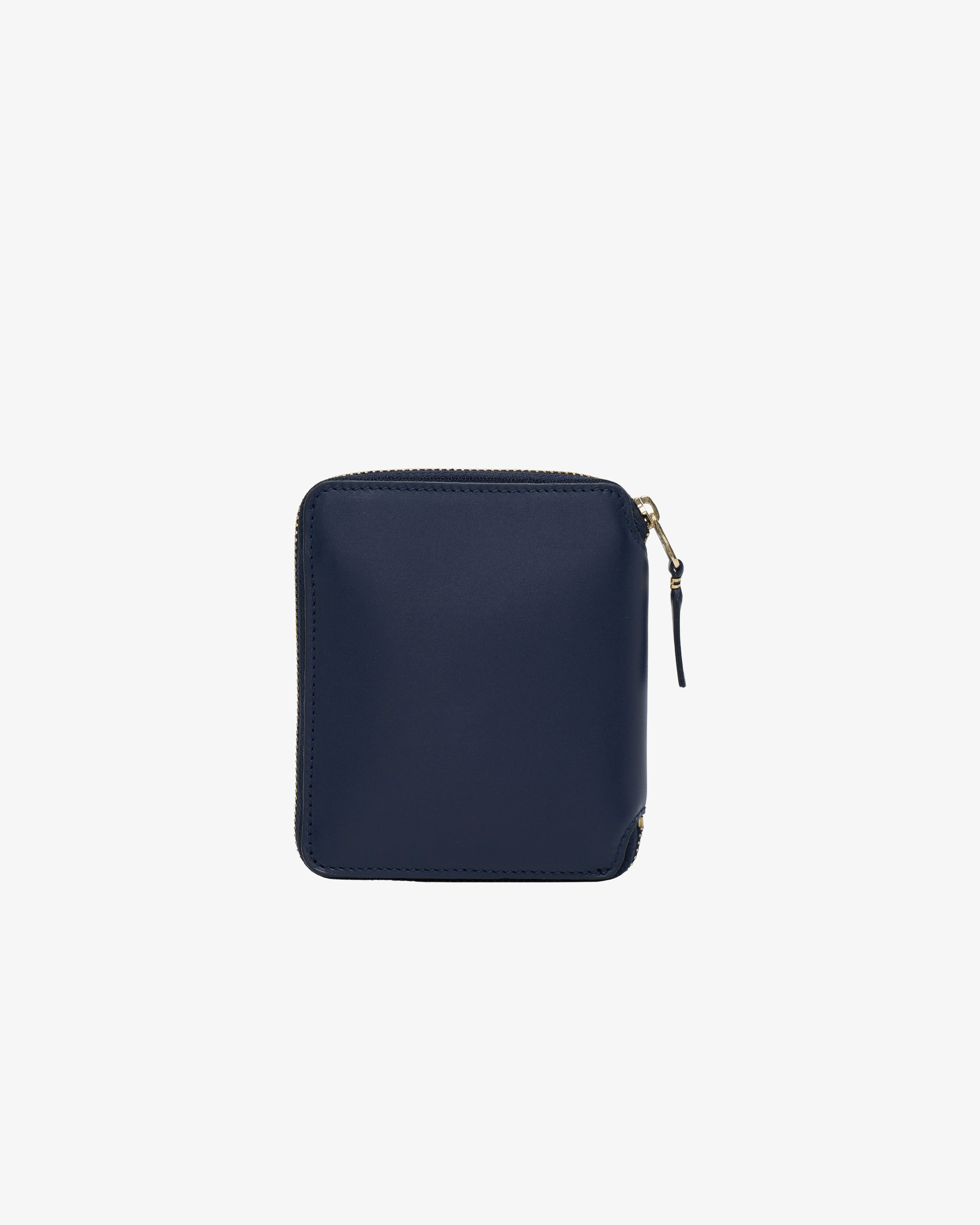 CDG Wallet - Classic Leather Full Zip Around Wallet - (Navy SA2100)