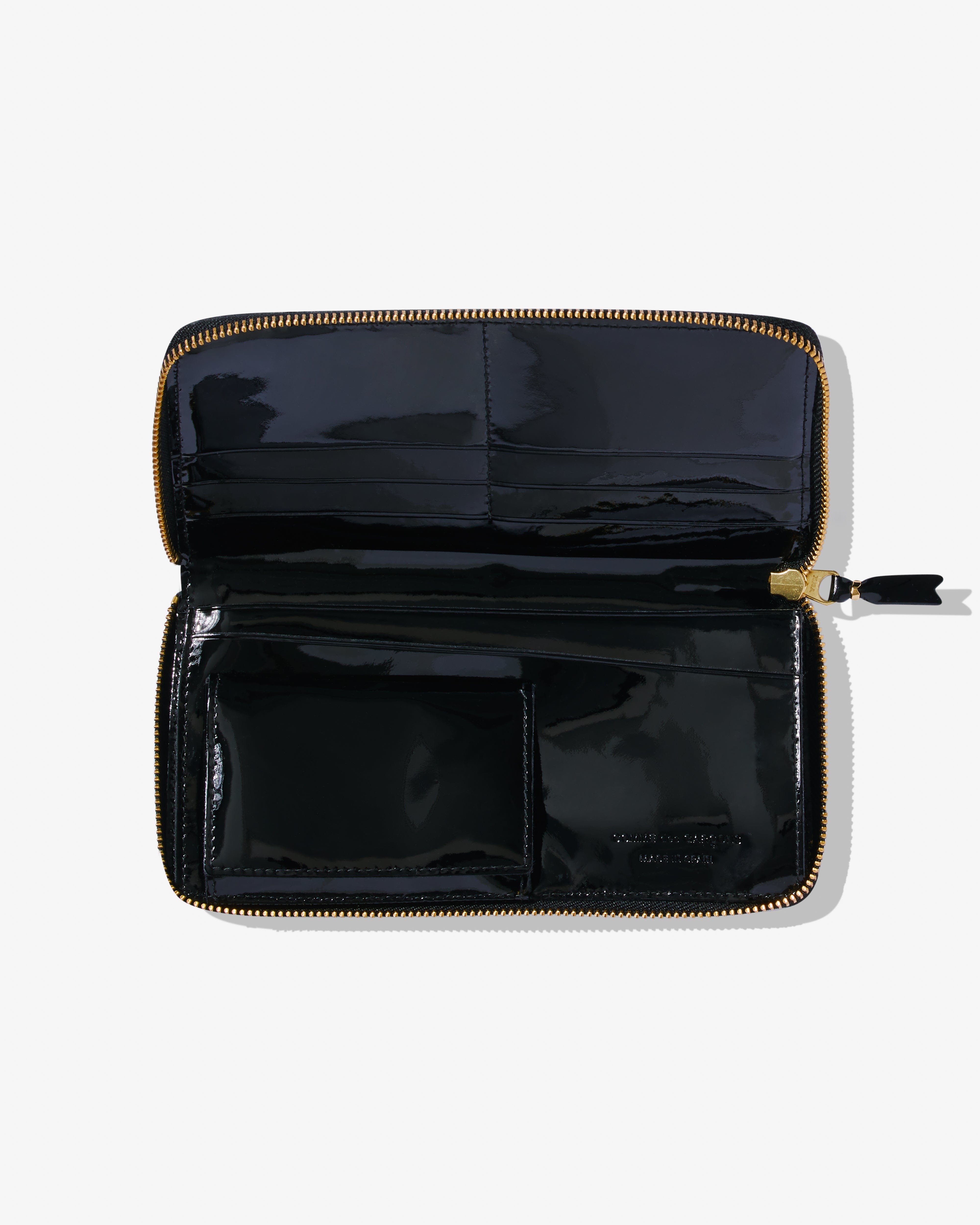 Cdg Wallet - Reversed Hem Zip Around Wallet - (Black) SA0110RH