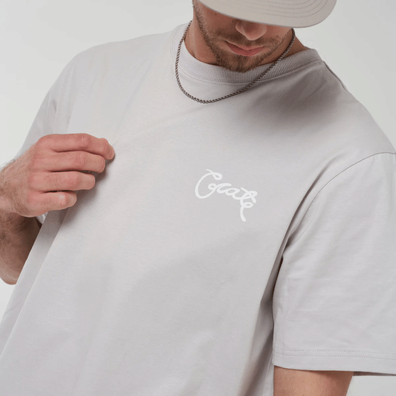 Crate Clothing Crate Scripted T - Shirt Grey