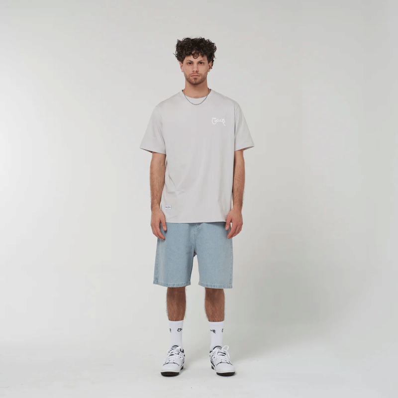 Crate Clothing Crate Scripted T - Shirt Grey