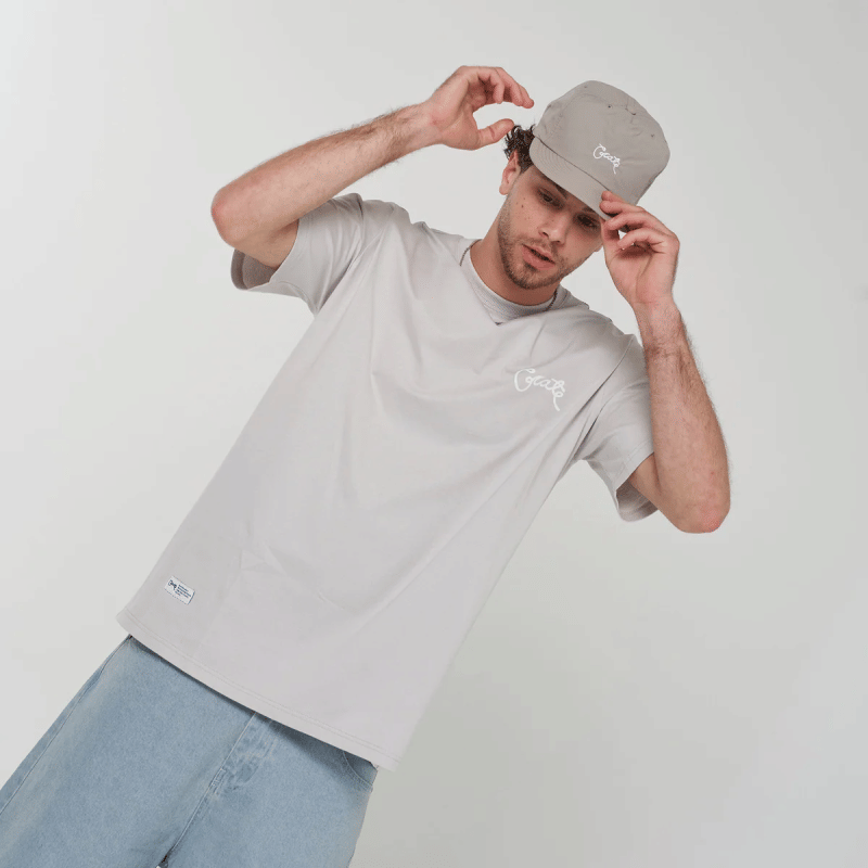 Crate Clothing Crate Scripted T - Shirt Grey