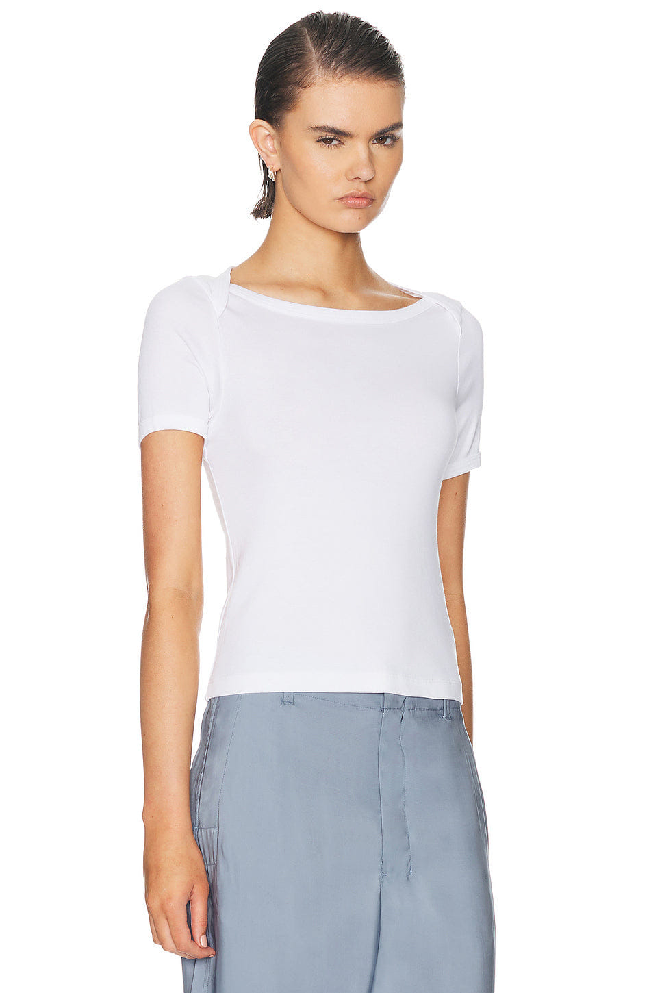 Enza Costa Supima Cotton Beateau T-Shirt