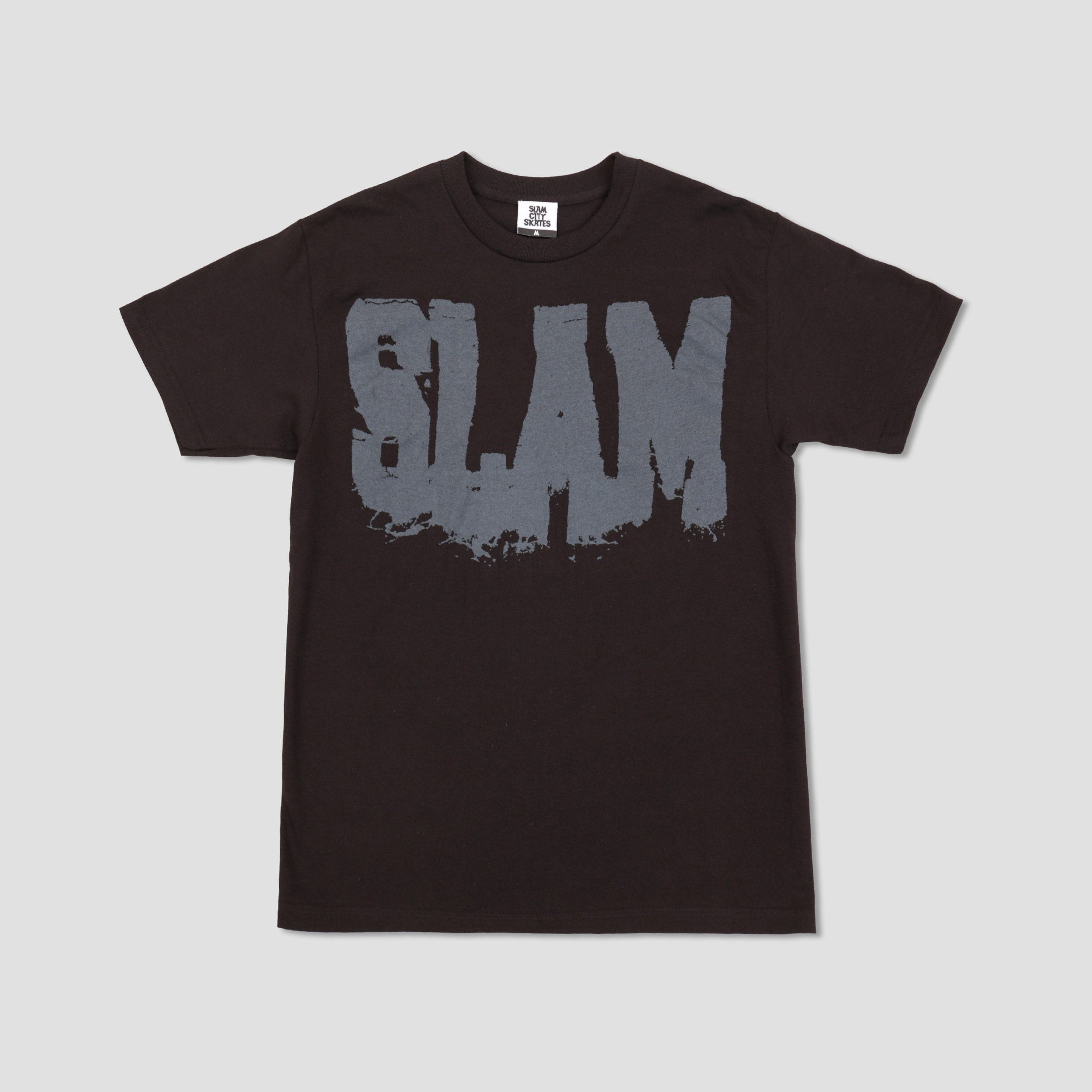 Slam City Skates College T - Shirt Black / Black