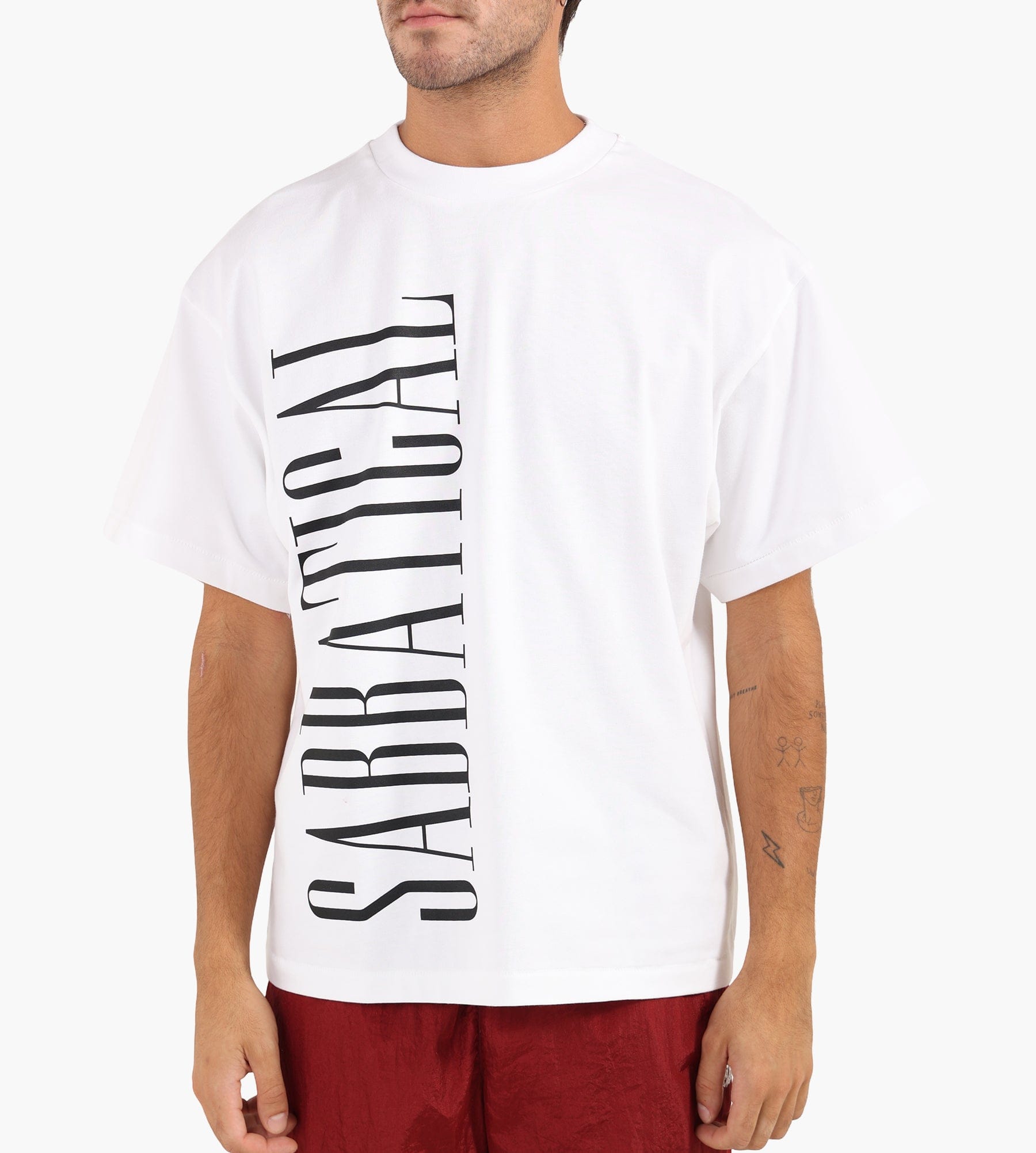 Sabbatical Logo T - Shirt White Black