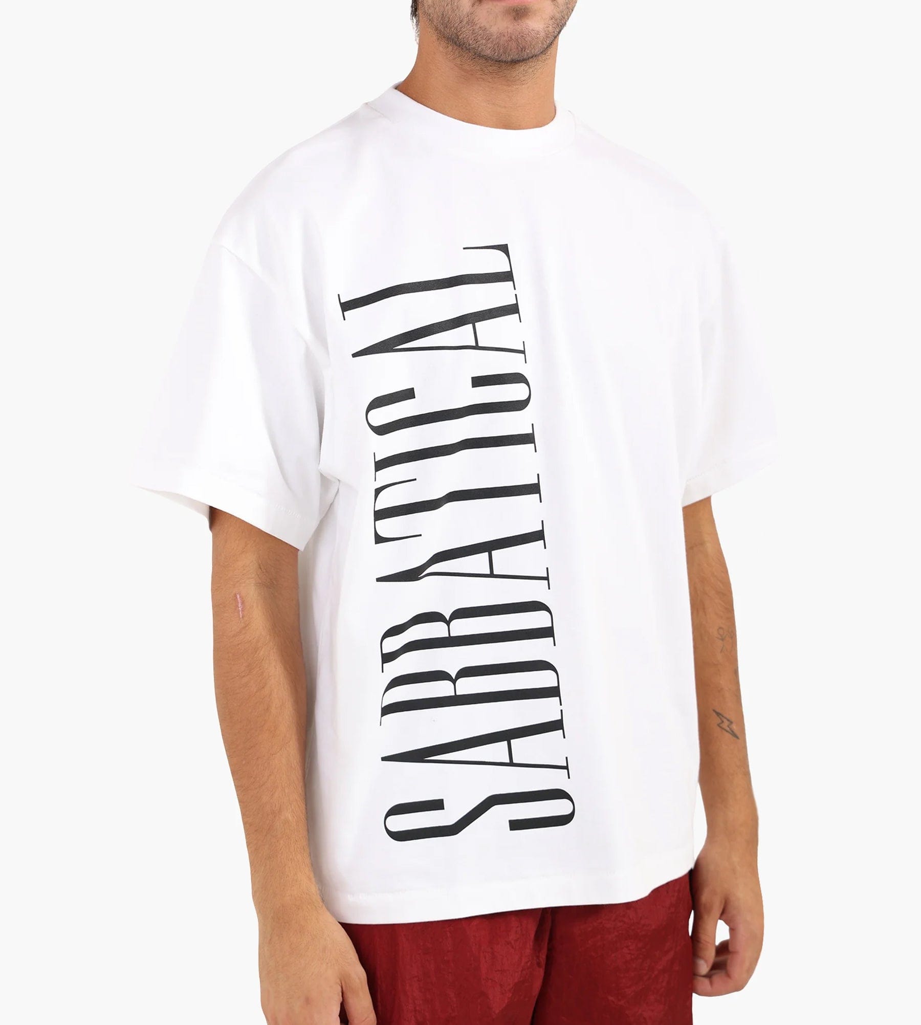 Sabbatical Logo T - Shirt White Black