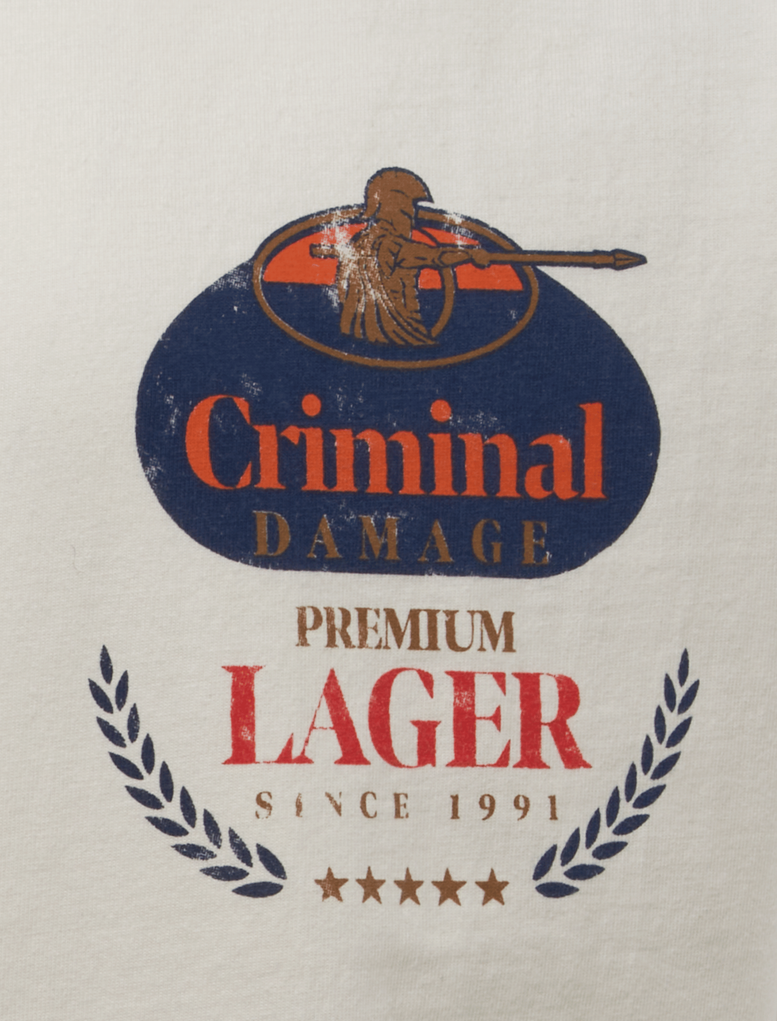 Criminal Damage PREMIUM LAGER T - SHIRT