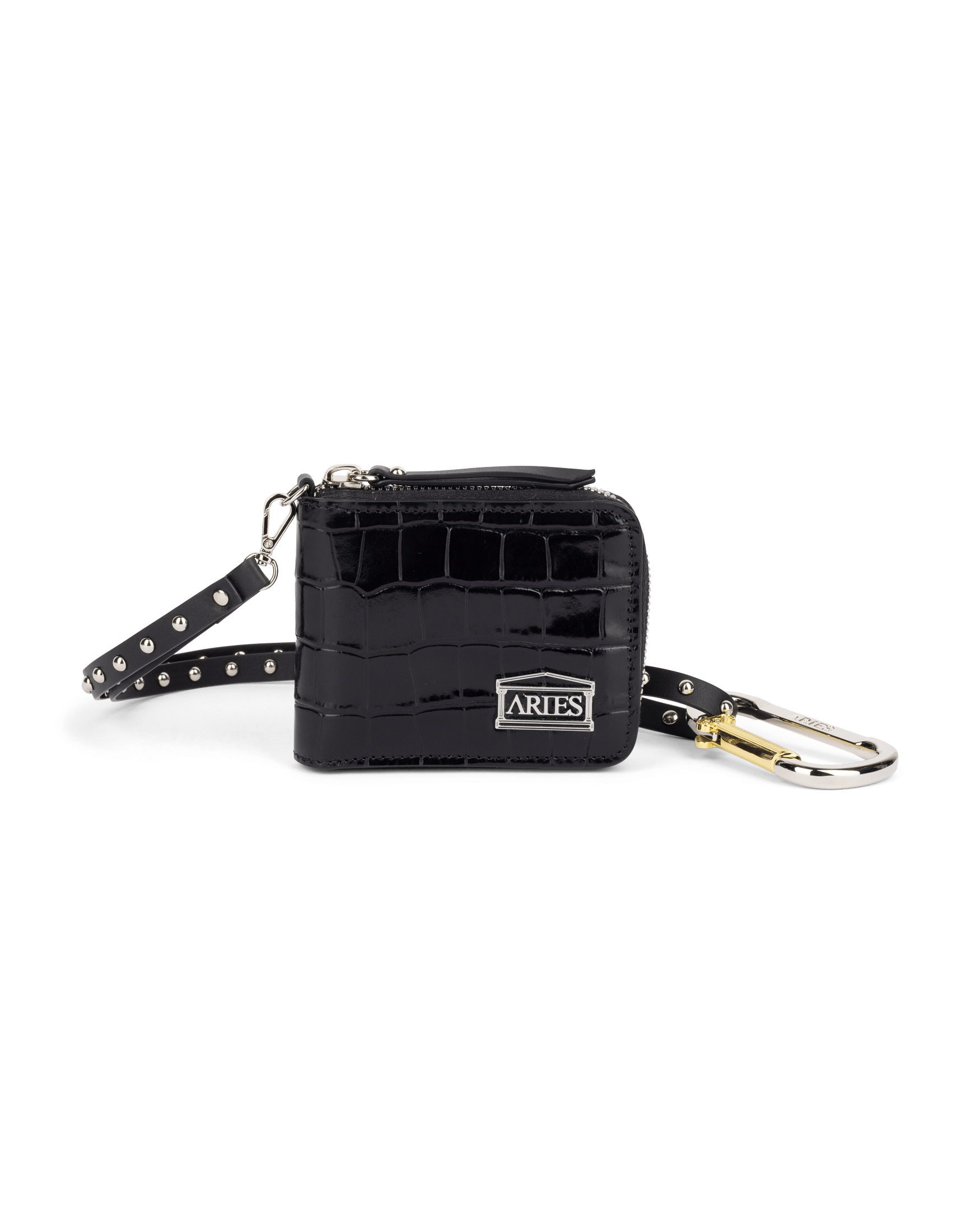Aries Arise Croc Studded Bobby Wallet