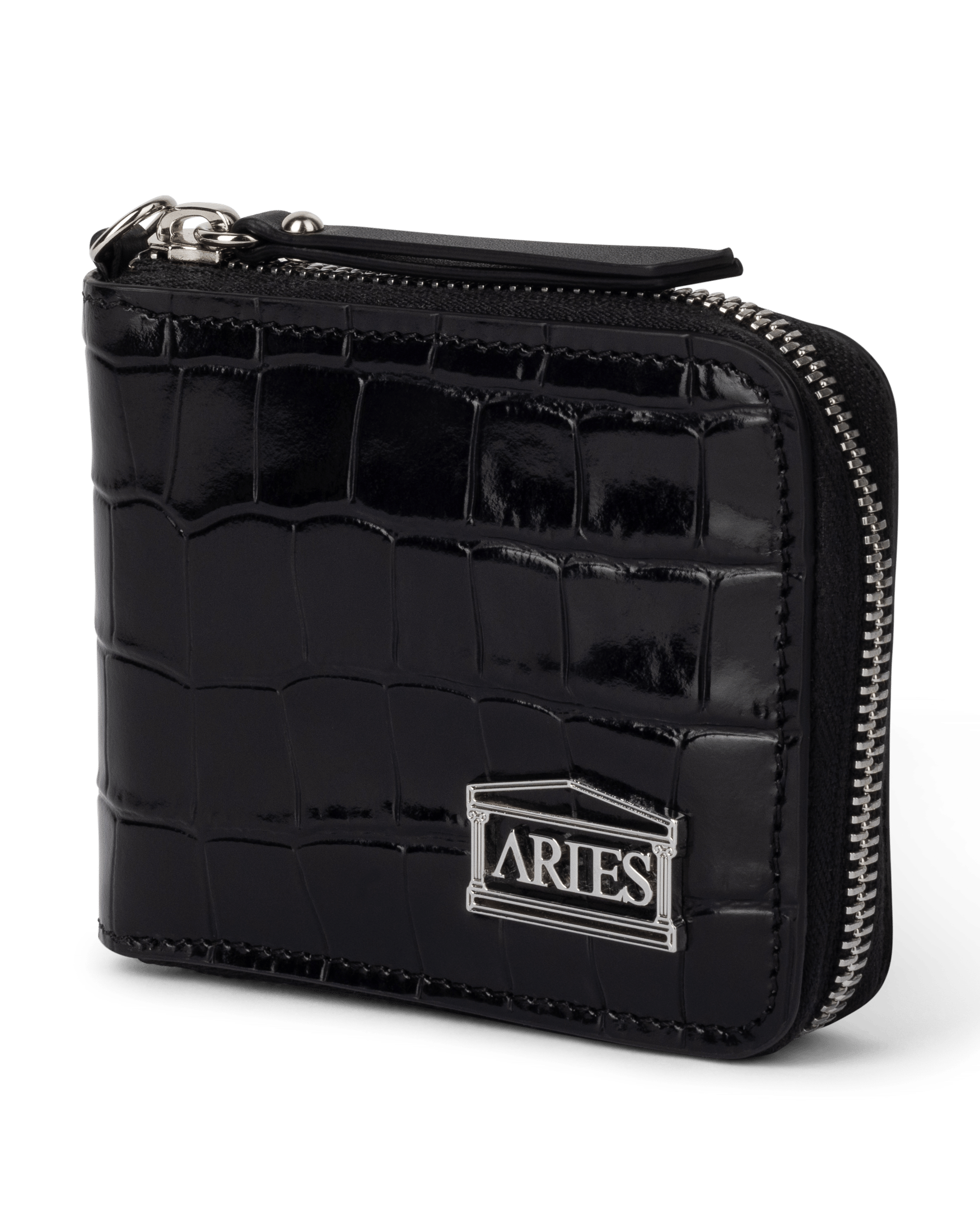 Aries Arise Croc Studded Bobby Wallet