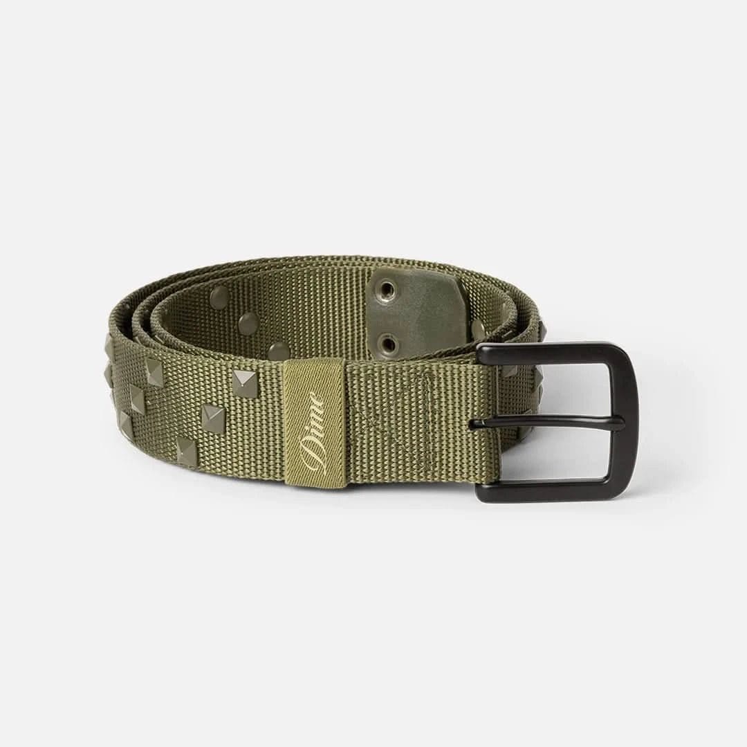 Dime MTL Studded Belt – Army Green