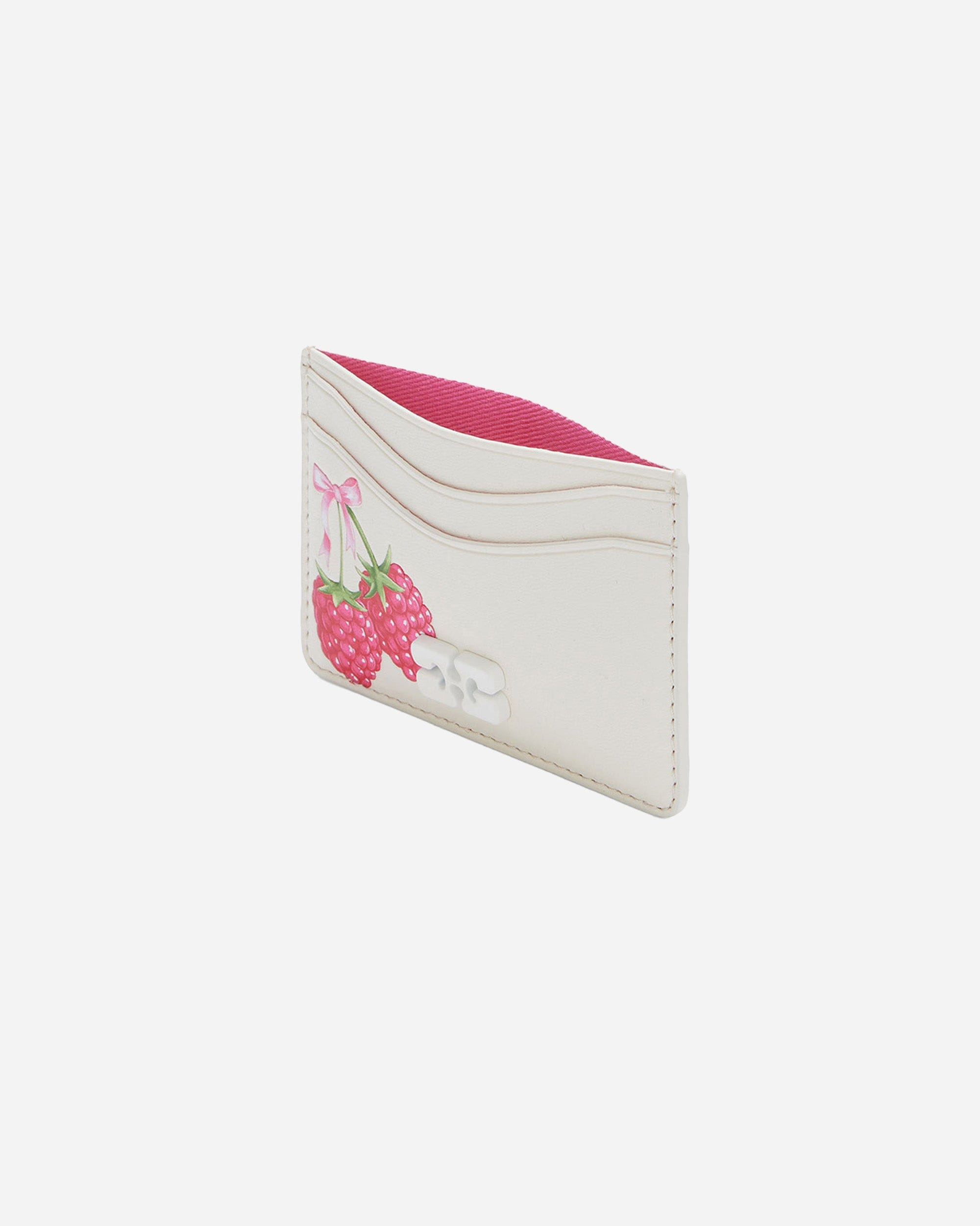 GANNI A/S Bou Card Holder With Flap Raspberry Print