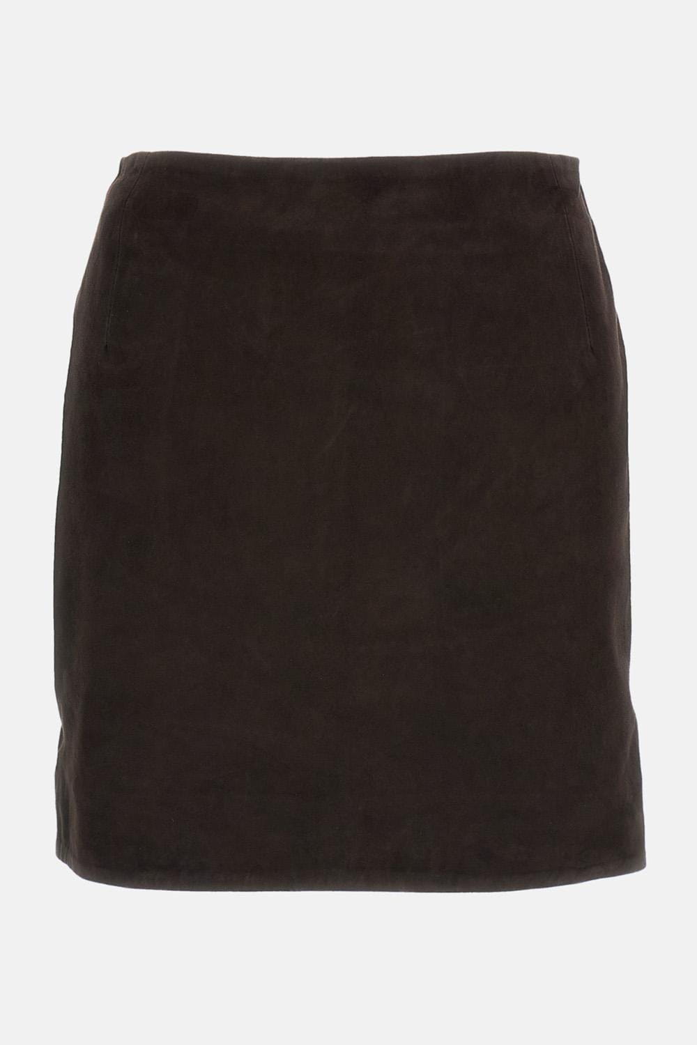 Rotate MINI GONNA IN SUEDE