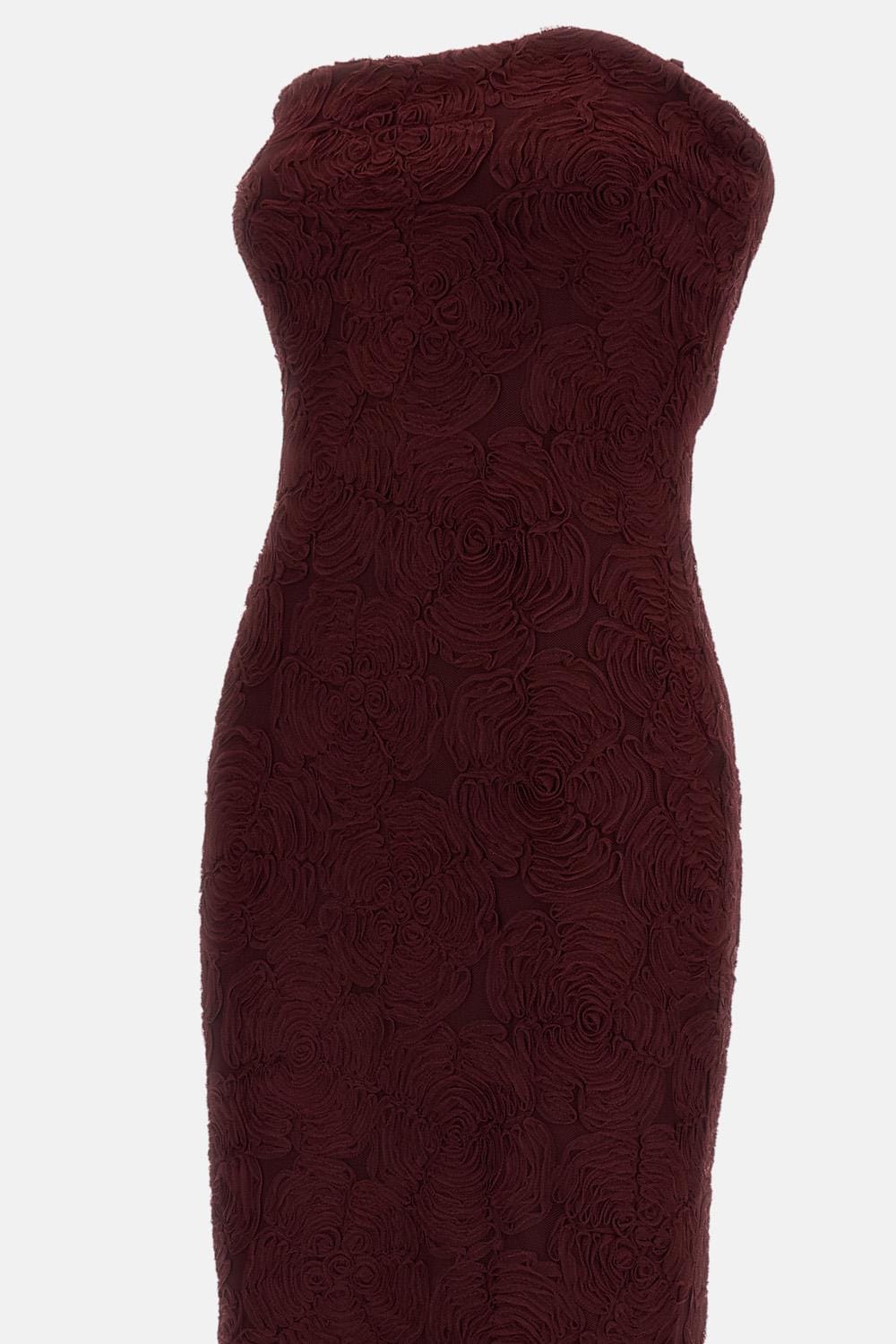 Rotate ABITO LUNGO FLOWER MESH FLOUNCE