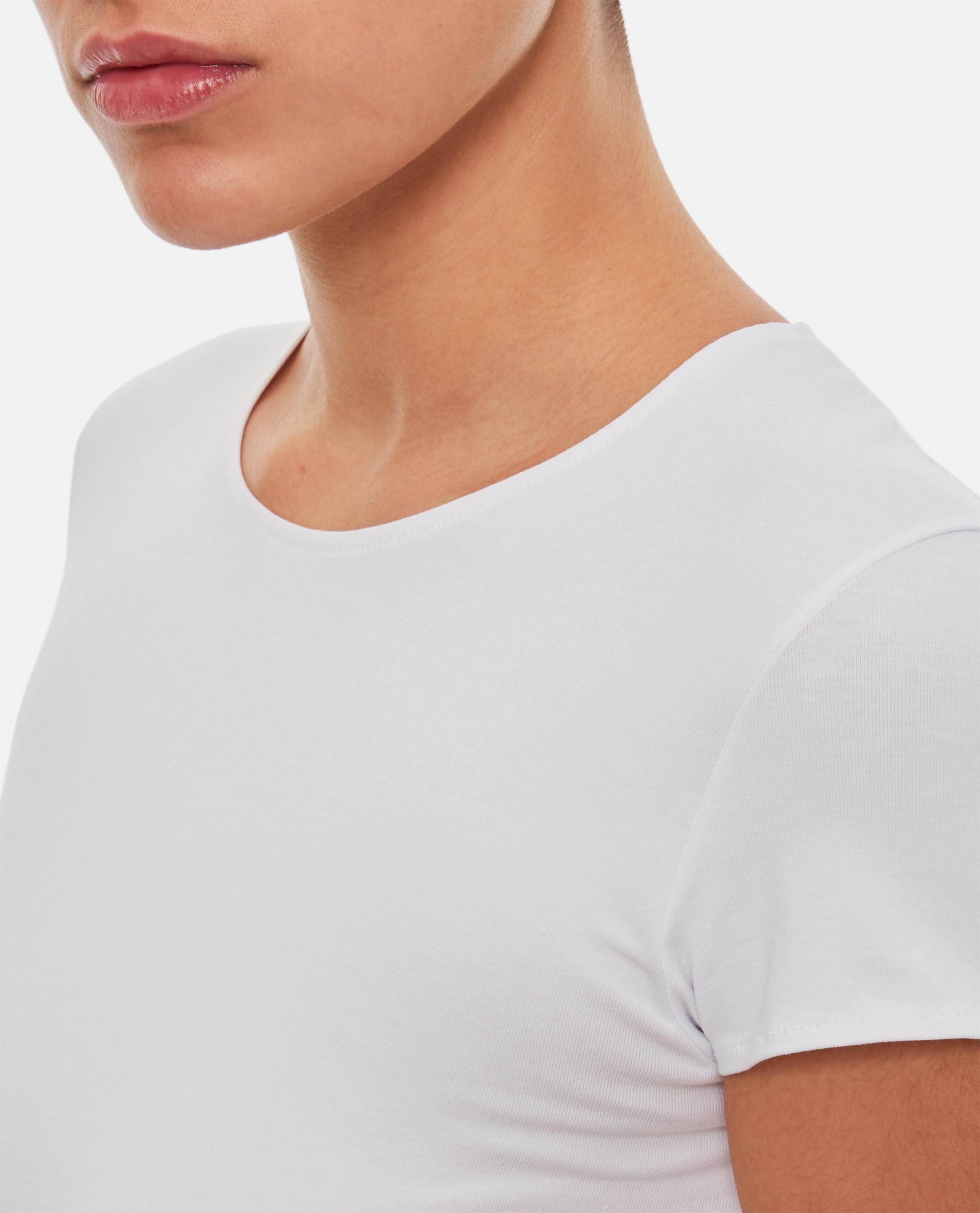 Stefano Mortari T - SHIRT BIANCA GIROCOLLO
