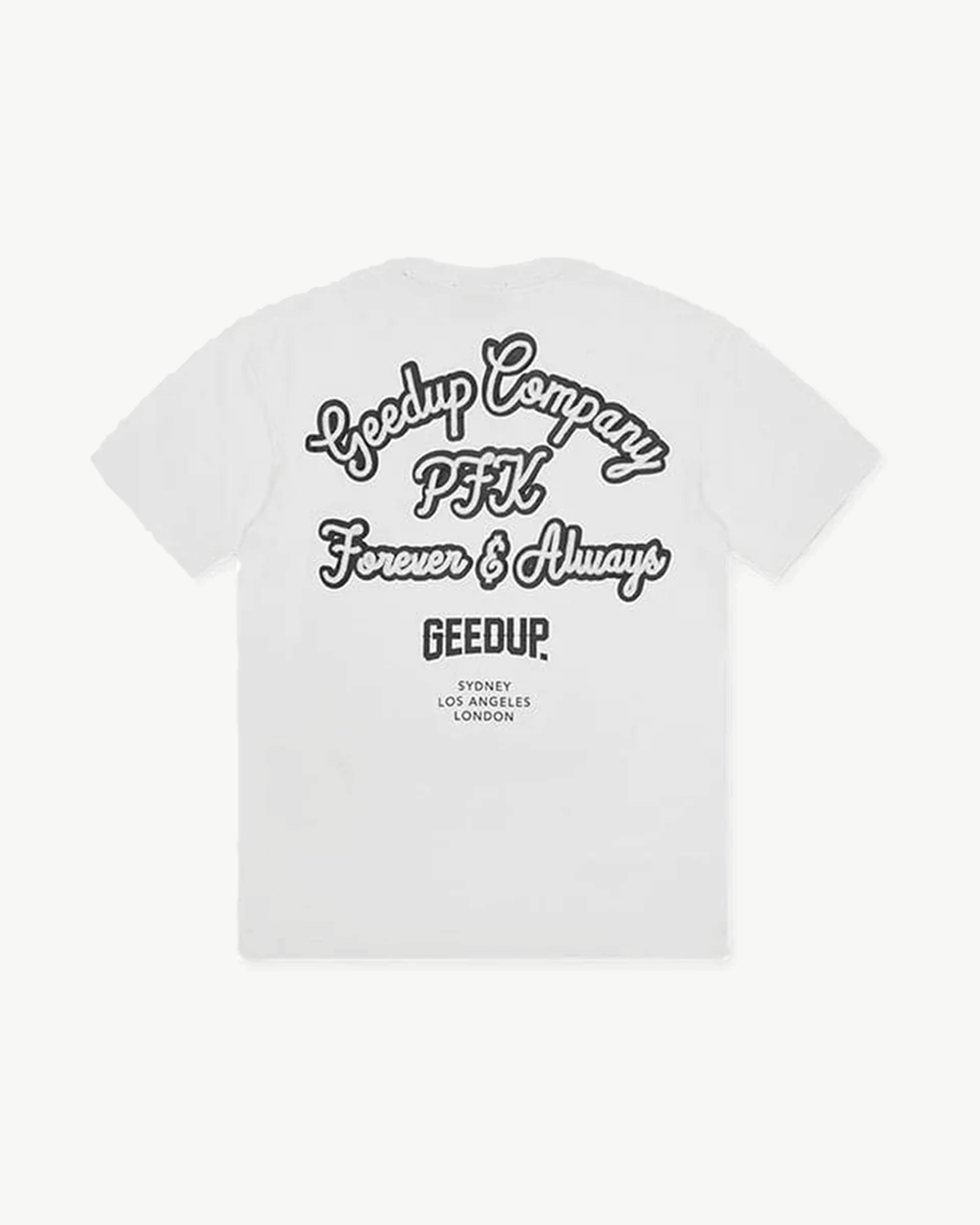 GEEDUP COMPANY T-Shirt WHITE NAVY