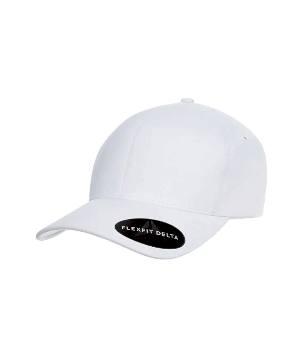 Flexfit Delta Fitted Cap (White)