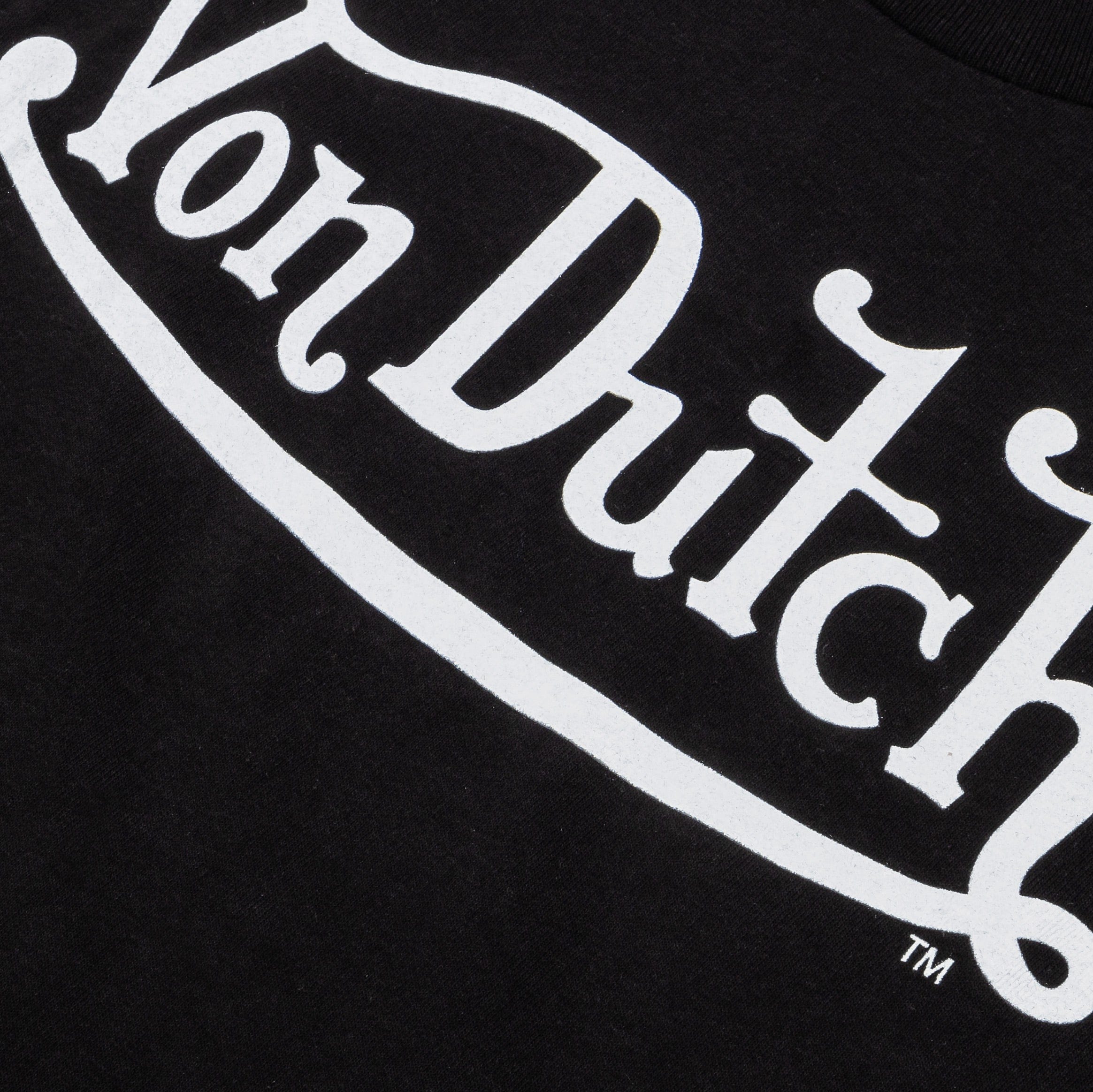 VON DUTCH Logo Mens Short Sleeve Shirt (Black/White)