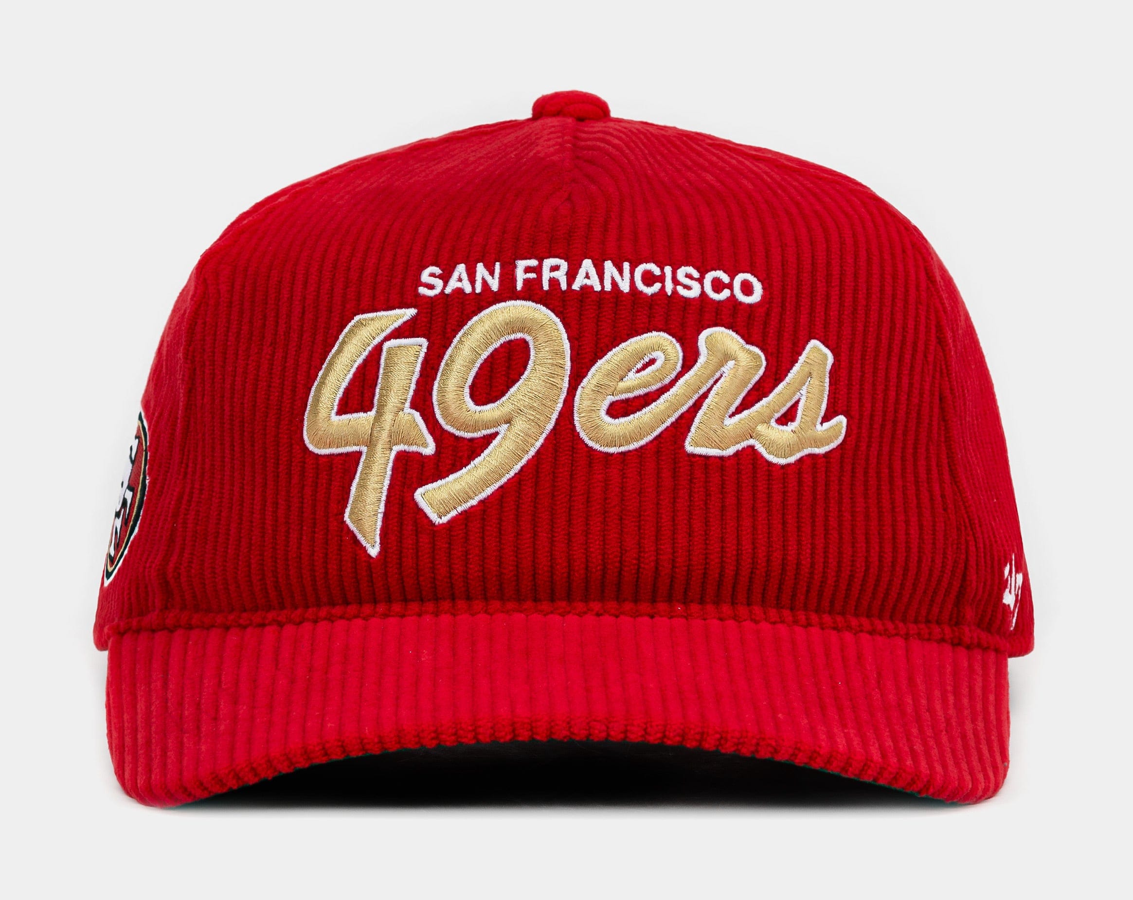47 BRAND San Francisco 49ers Corduroy Snapback Mens Hat (Red/White)