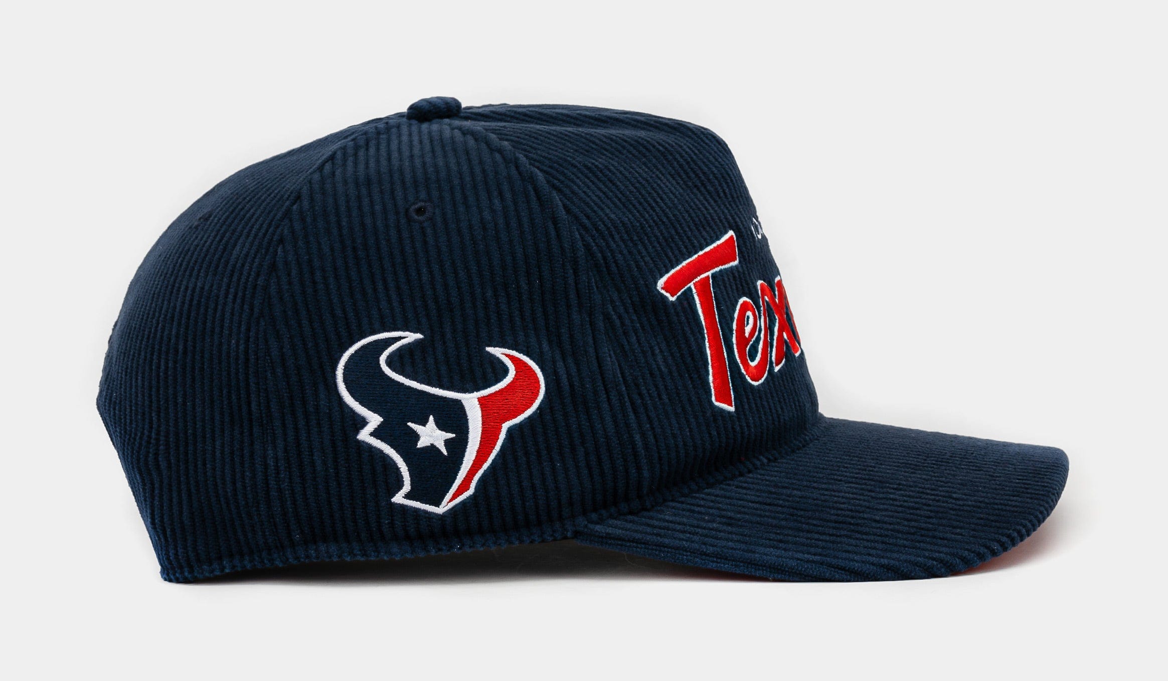 47 BRAND Houston Texans Corduroy Snapback Mens Hat (Navy/Red)