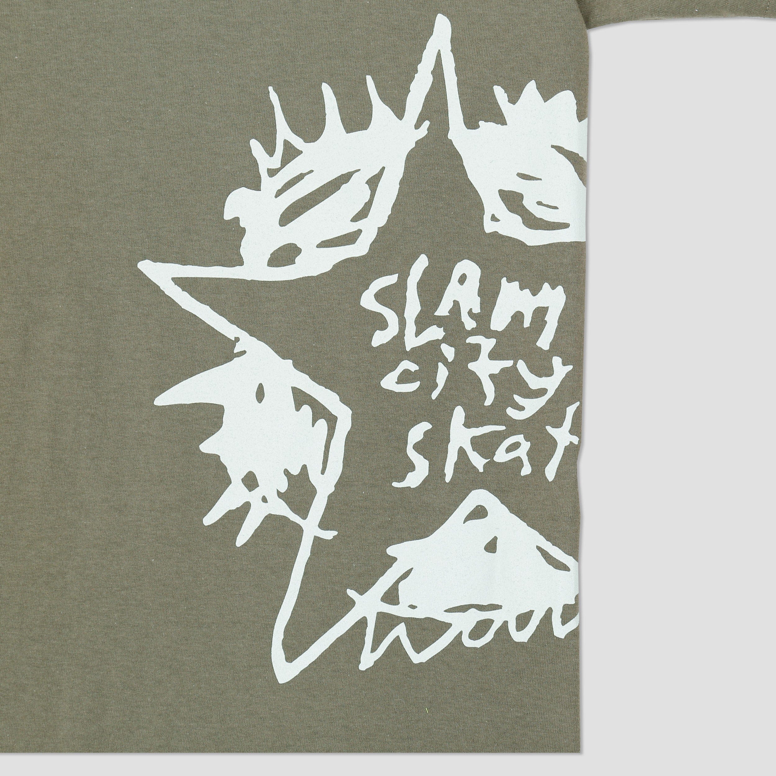 MILITARY Slam City Skates Swank Star T - Shirt Military Green / Green