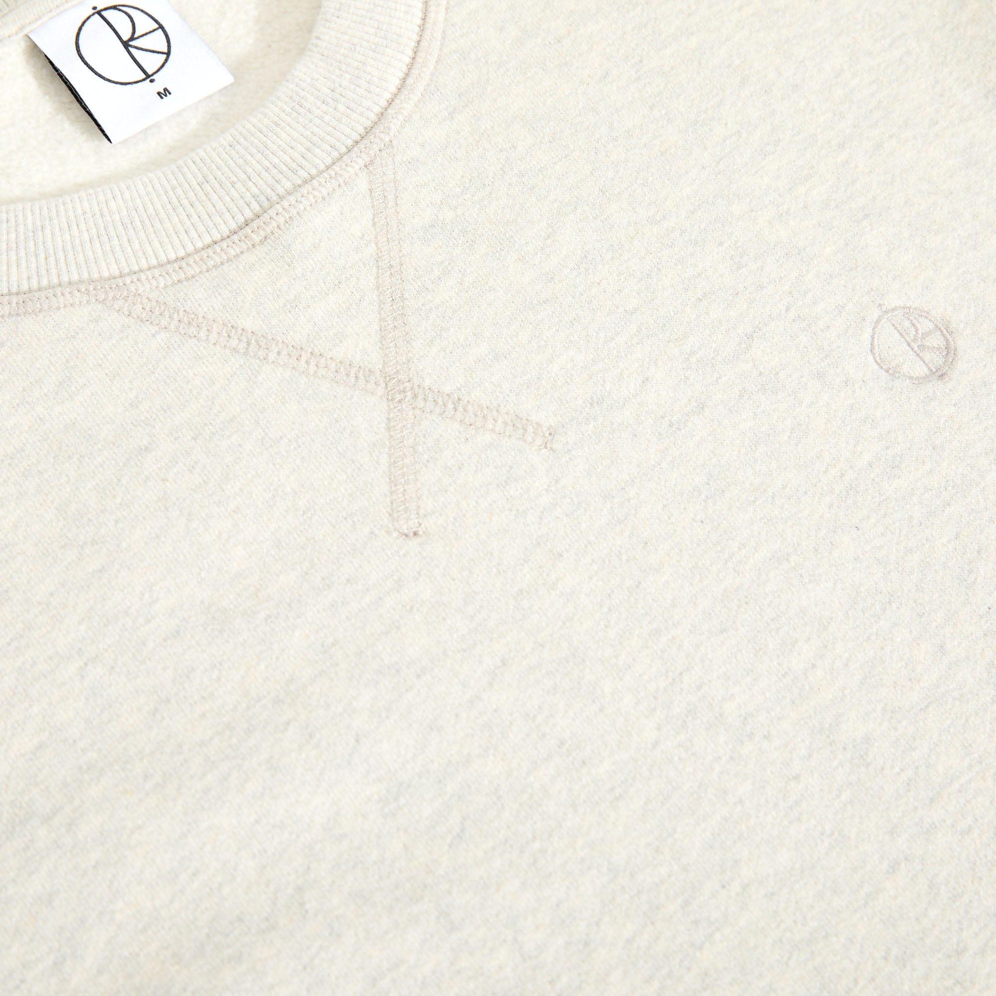 Polar Frankie Crewneck Ivory Grey Melange