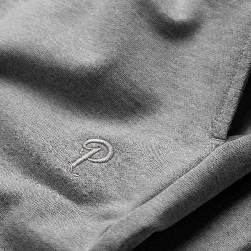 Heather Politics Fleece Shorts - Heather Grey