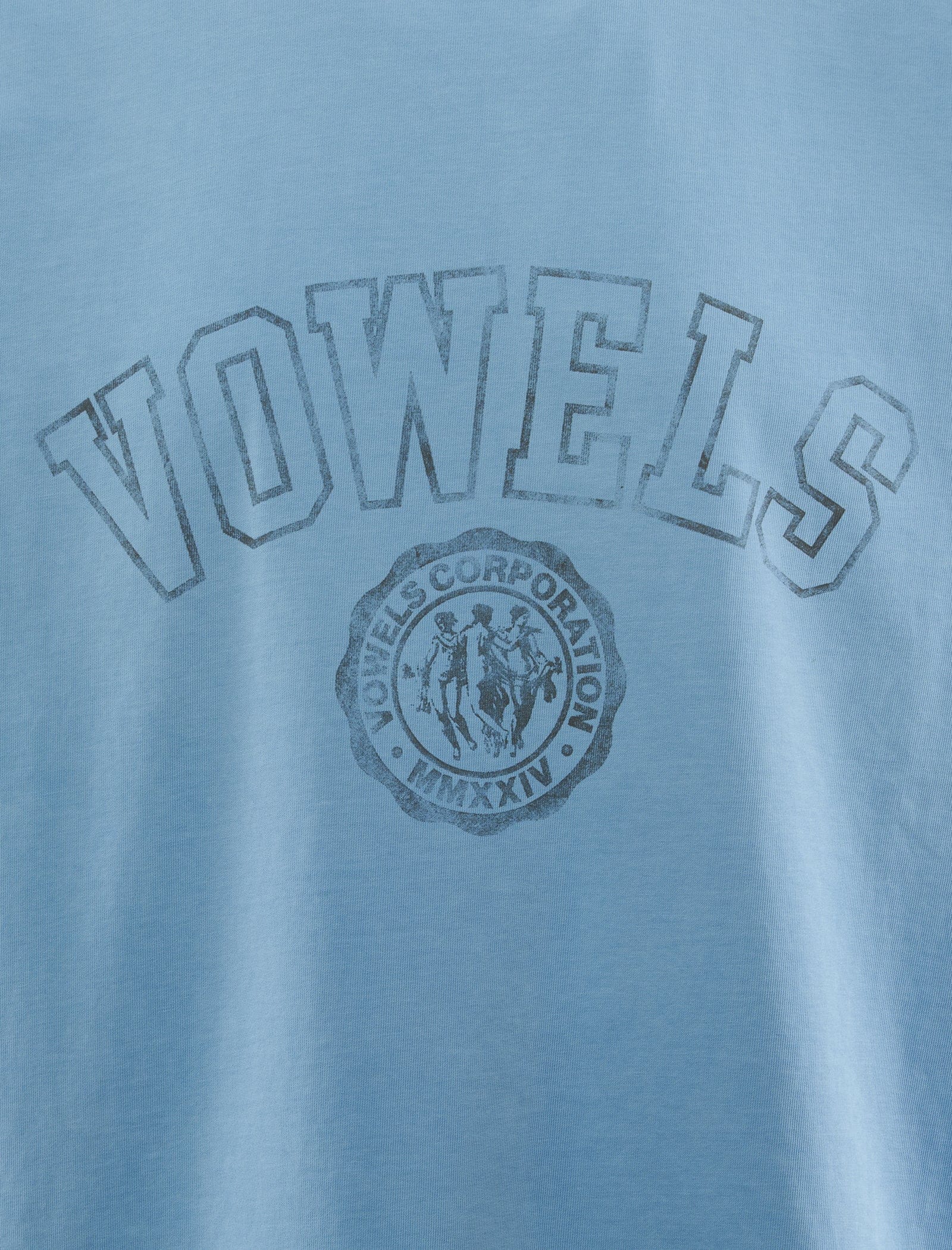 Vowels FADED COLLEGE T-Shirt