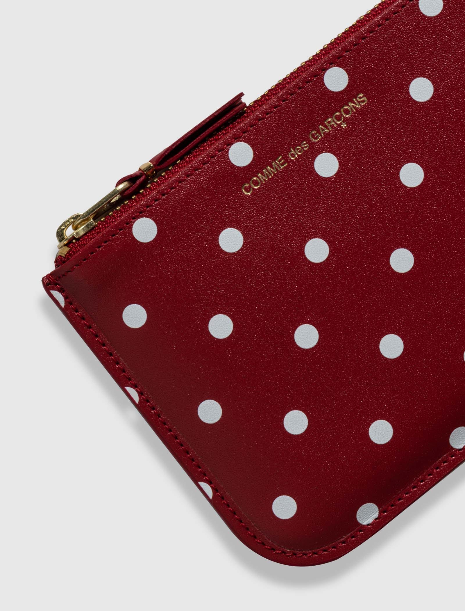 CDG Wallet DOT PRINT LEATHER WALLET
