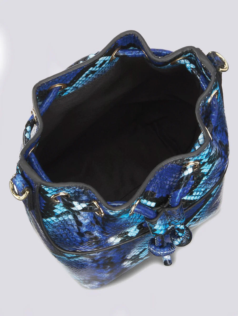 Max+min Bonnie Bucket Blue Snakeskin