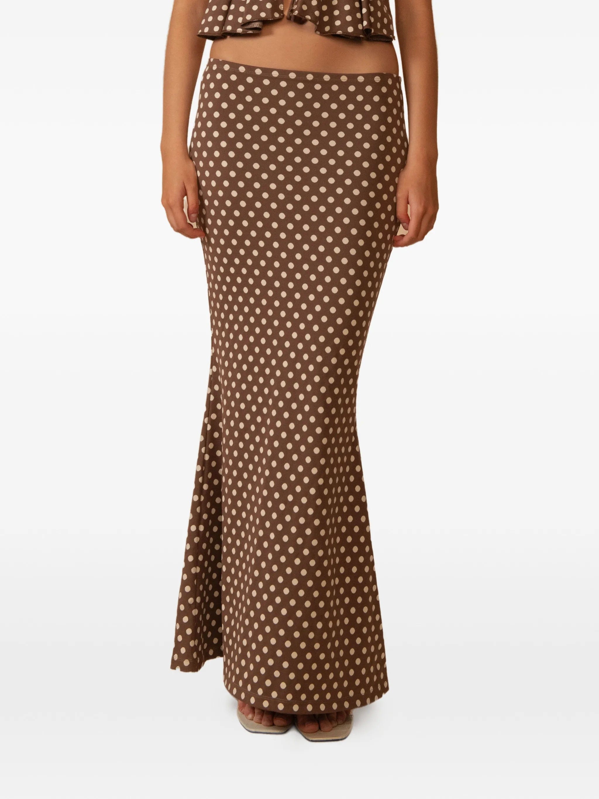 Montce Natalia polka - dot maxi skirt