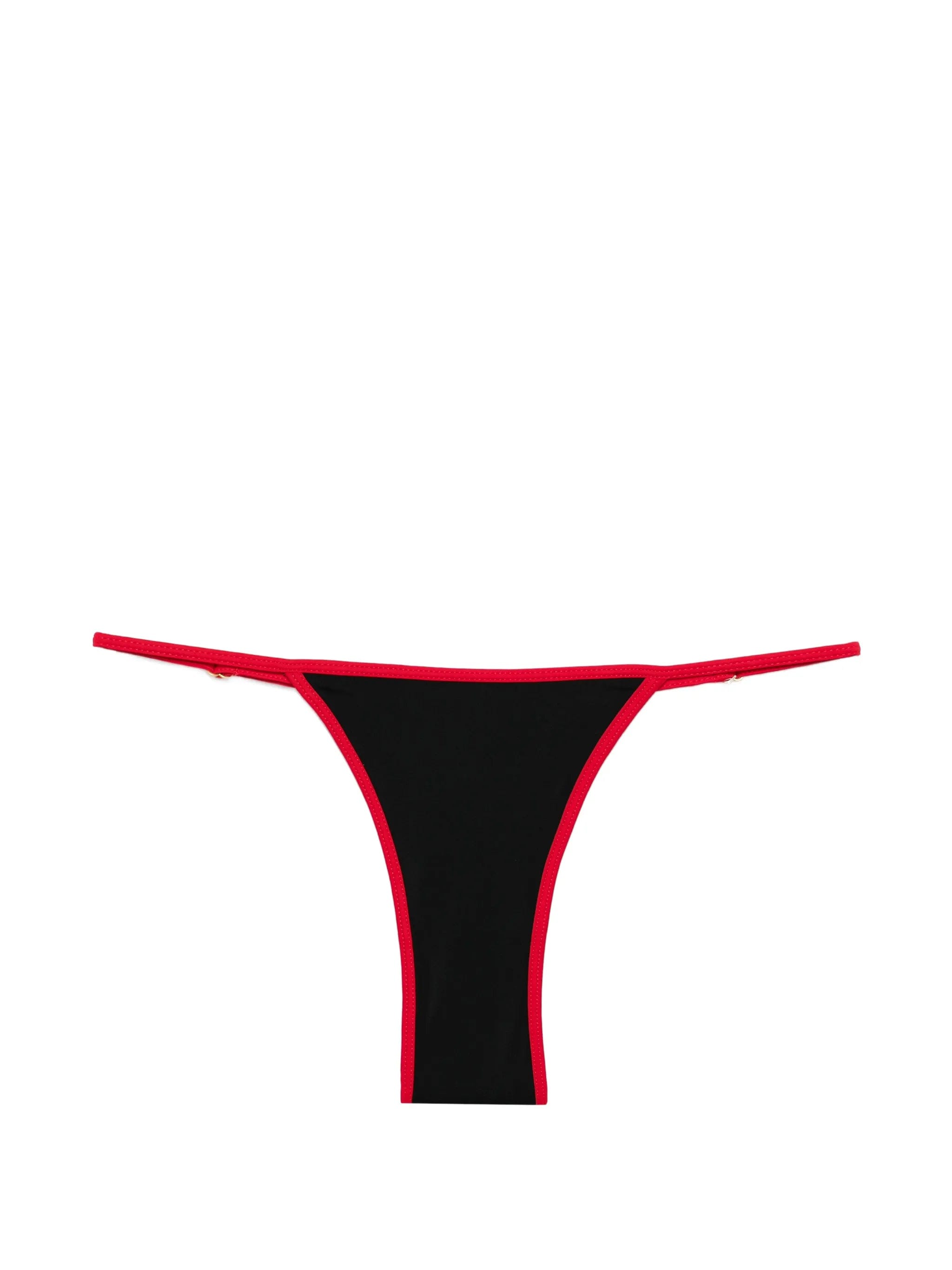 Leslie Amon Cerise bead - embellished bikini bottoms