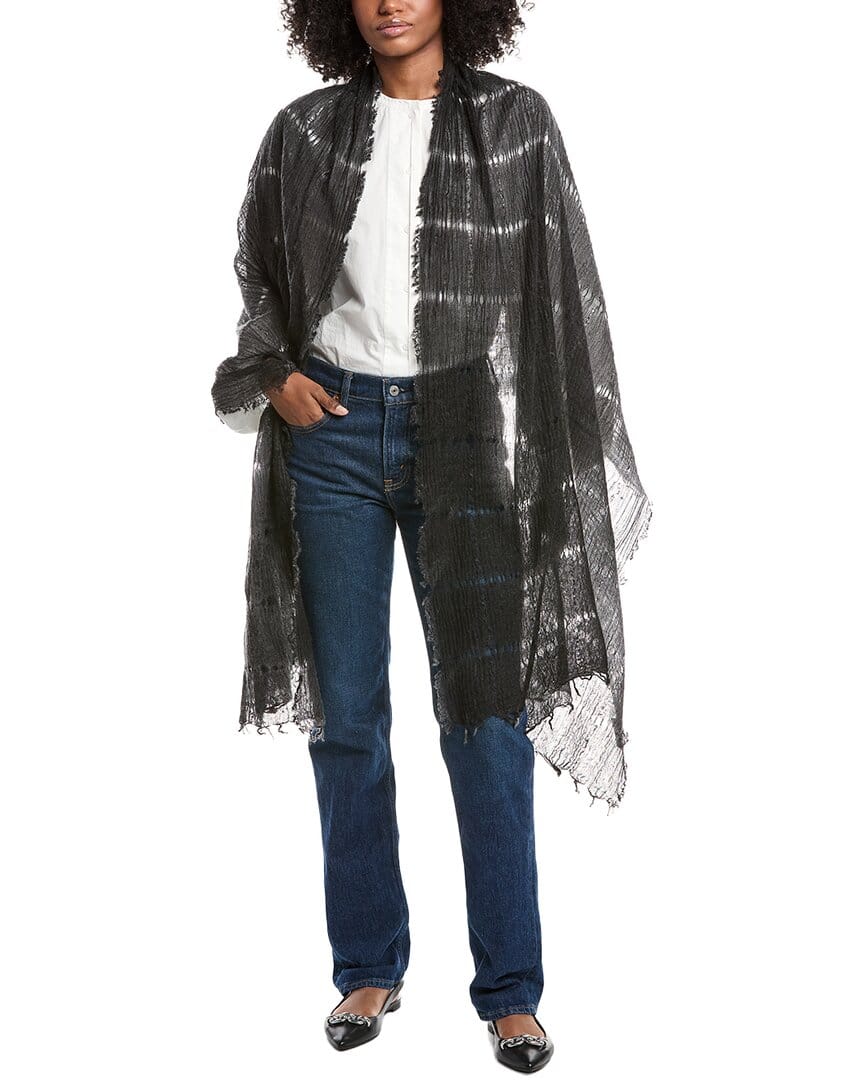 CASHMERE Forte Cashmere Open Weave Shawl
