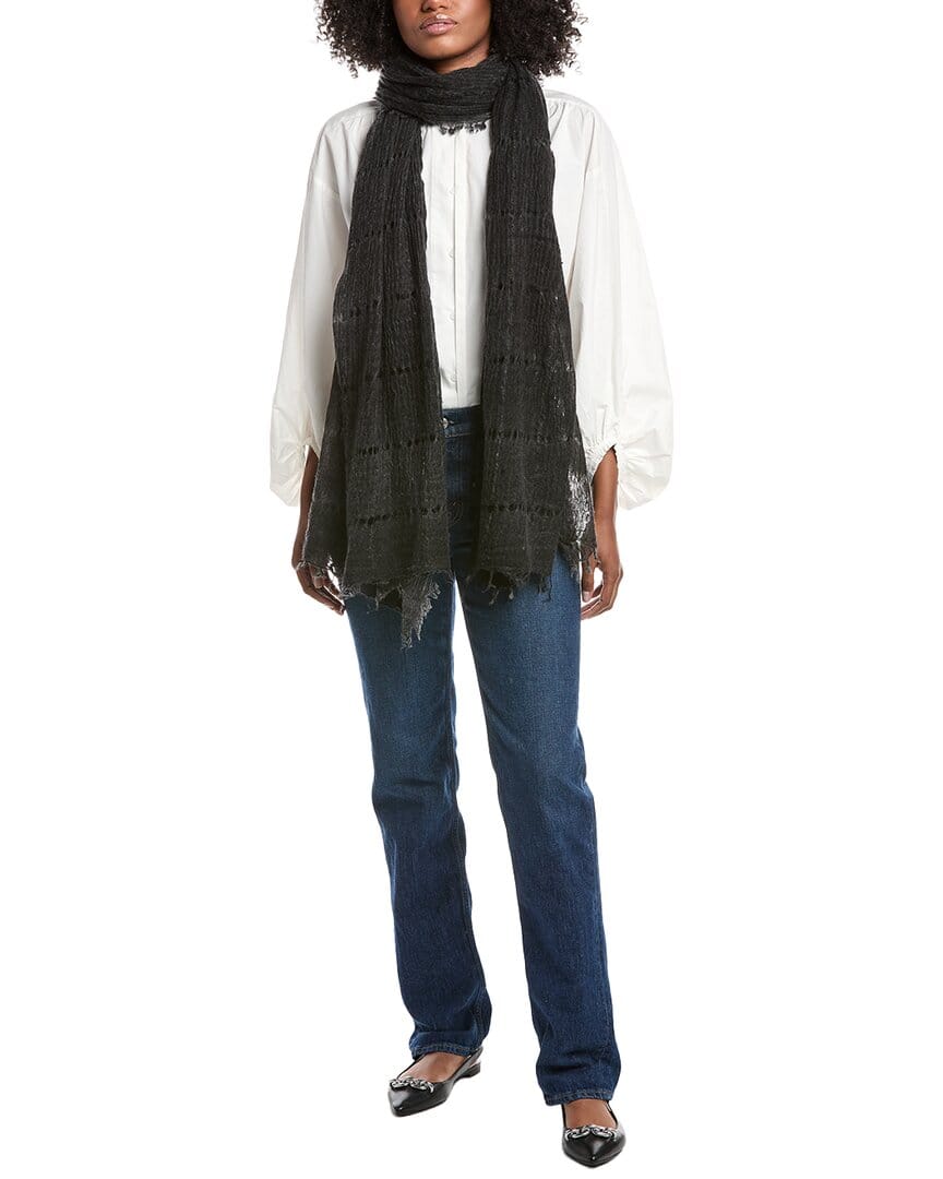 CASHMERE Forte Cashmere Open Weave Shawl