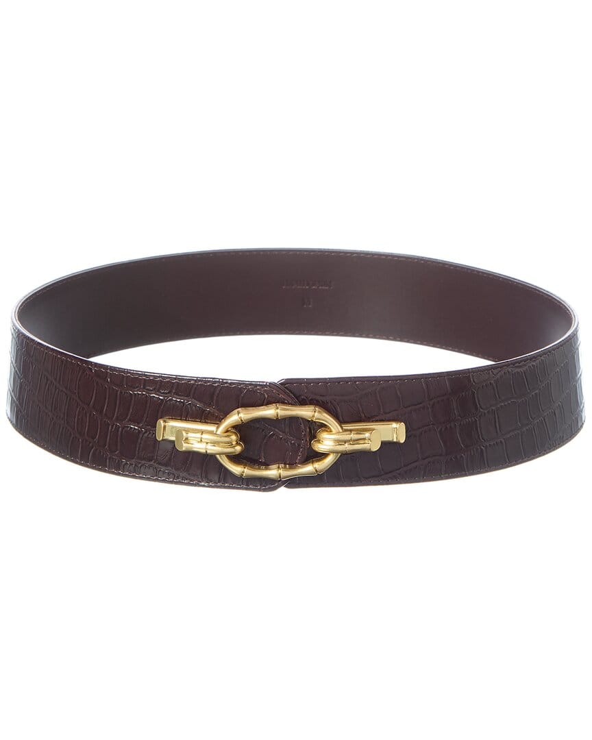 J.Mclaughlin Jayna Croc - Embossed Leather Belt