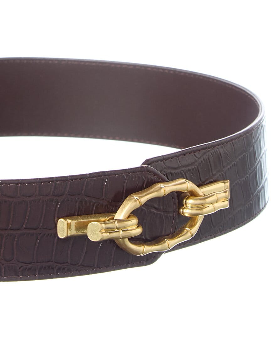 J.Mclaughlin Jayna Croc - Embossed Leather Belt