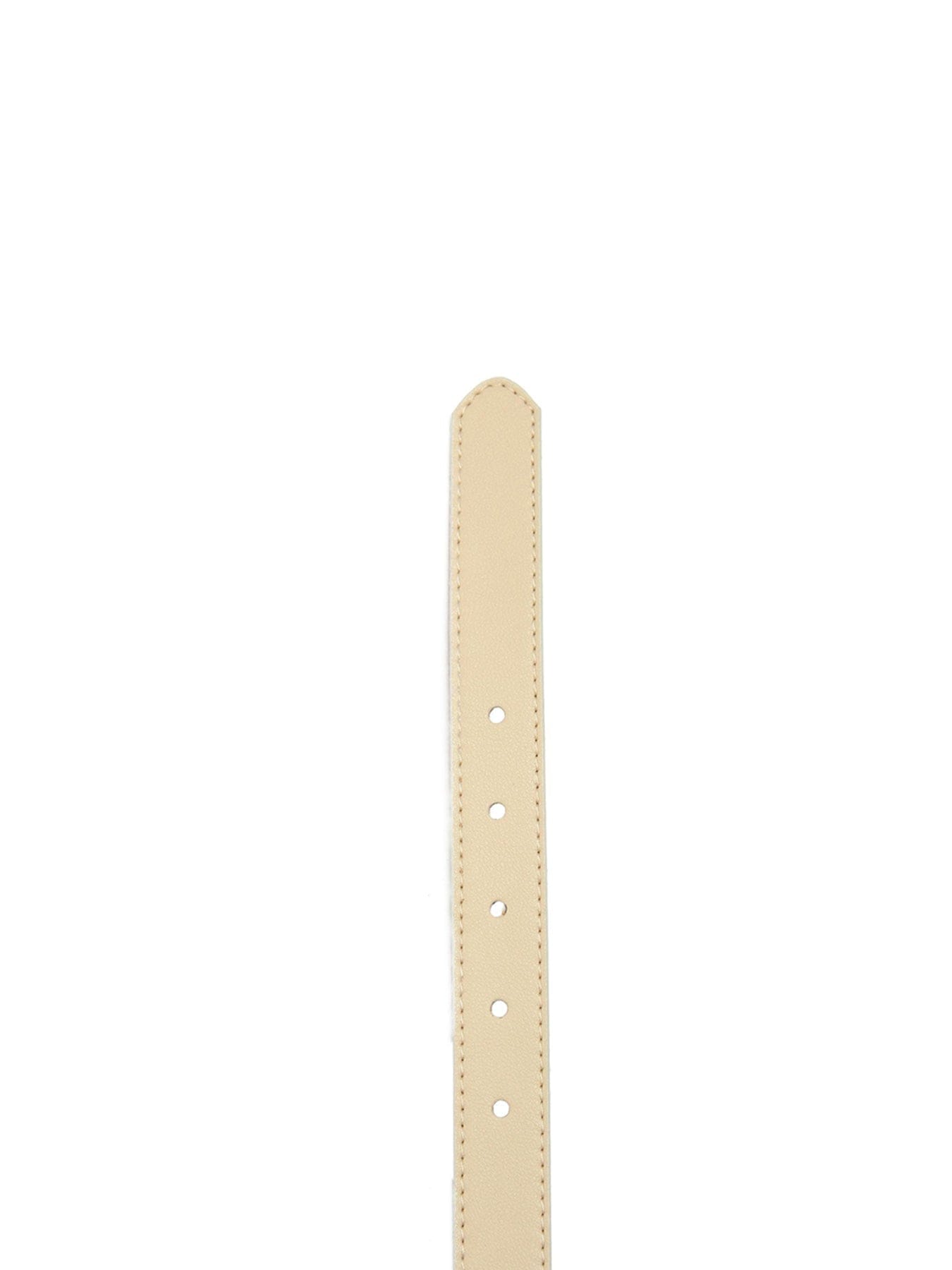V.gan Vegan Stud 2.5 cm Belt White