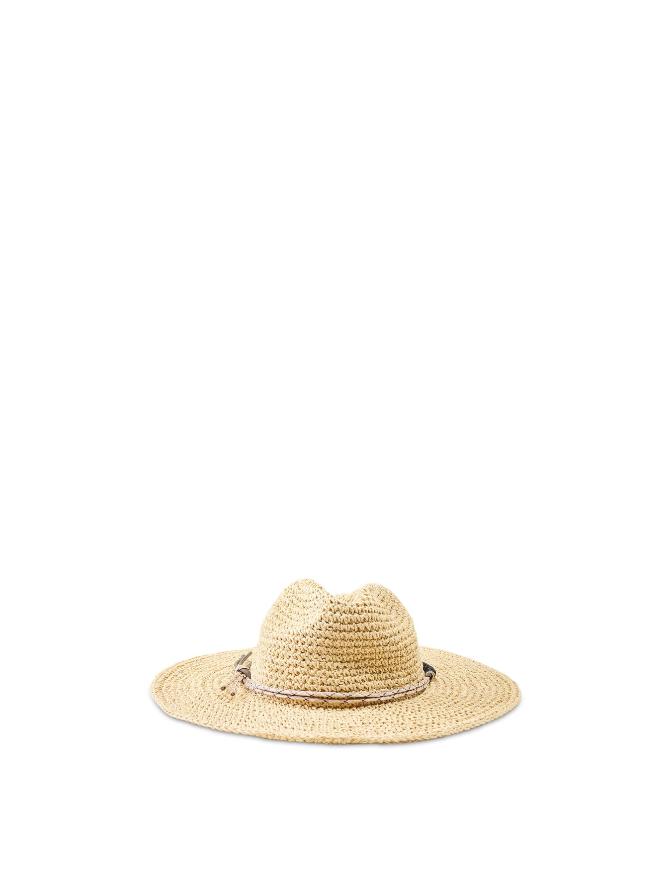 Pia Rossini Wide Brim Straw Hat Beige