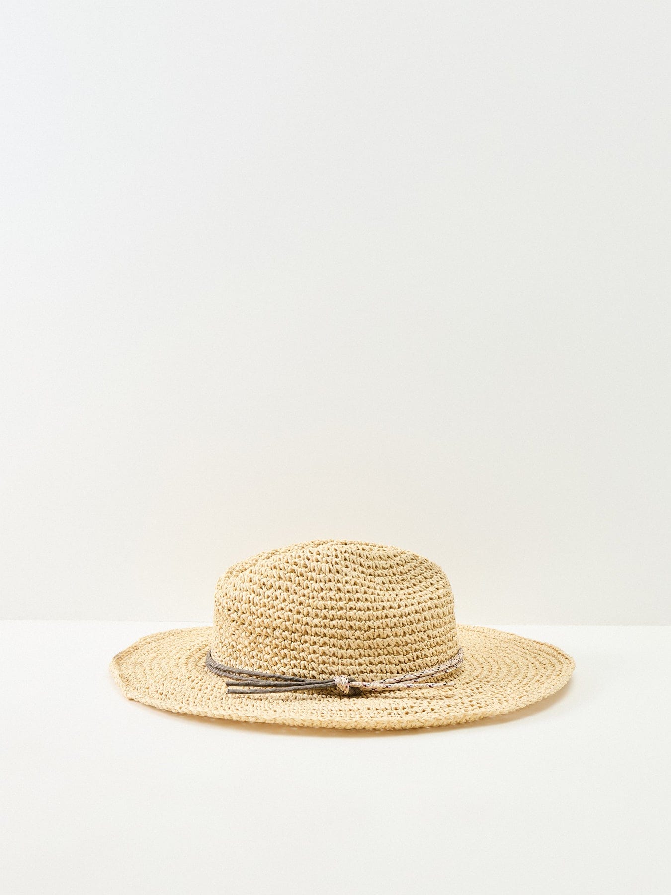Pia Rossini Wide Brim Straw Hat Beige
