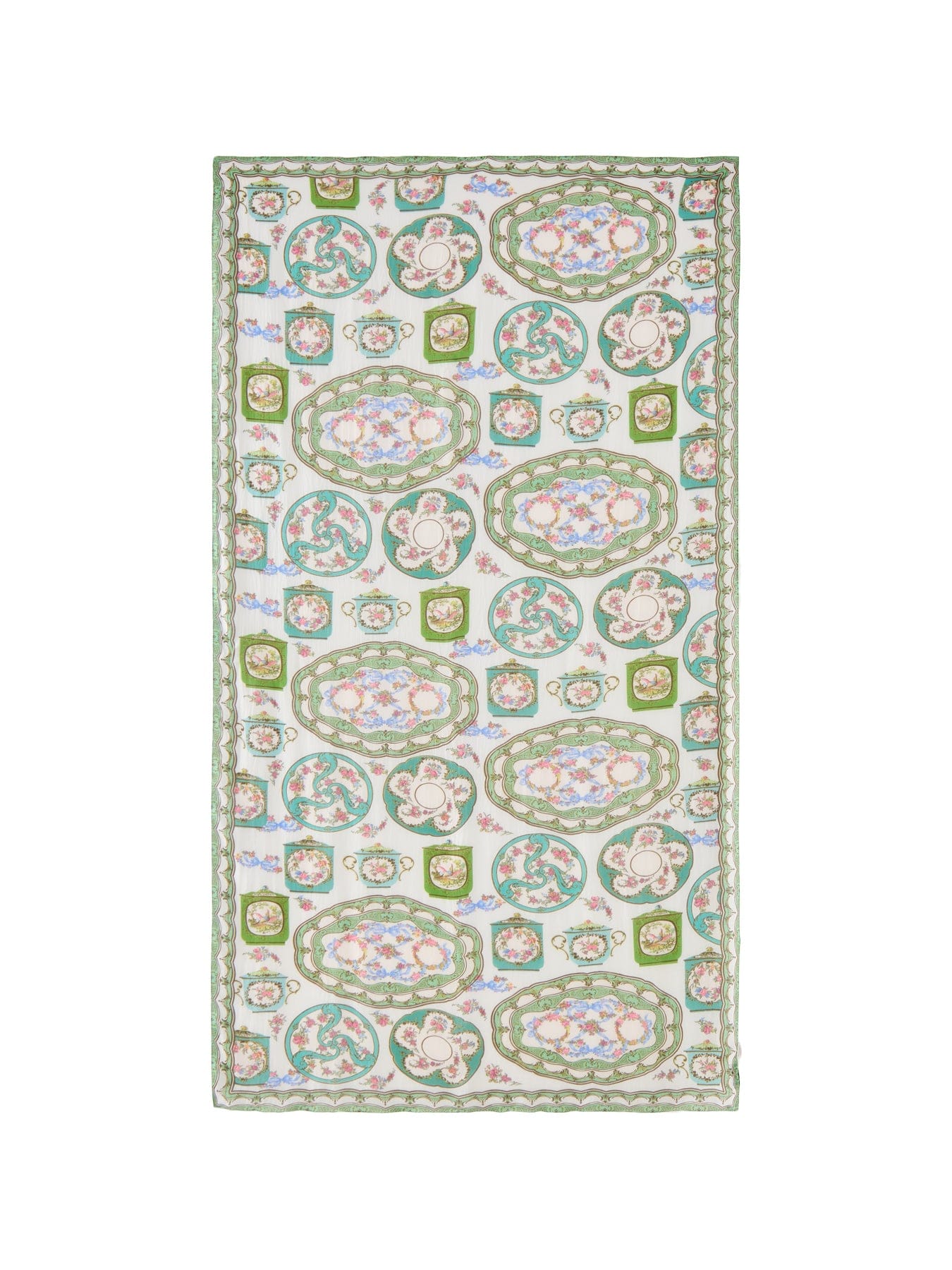 One Hundred Stars Afternoon Tea Scarf Green
