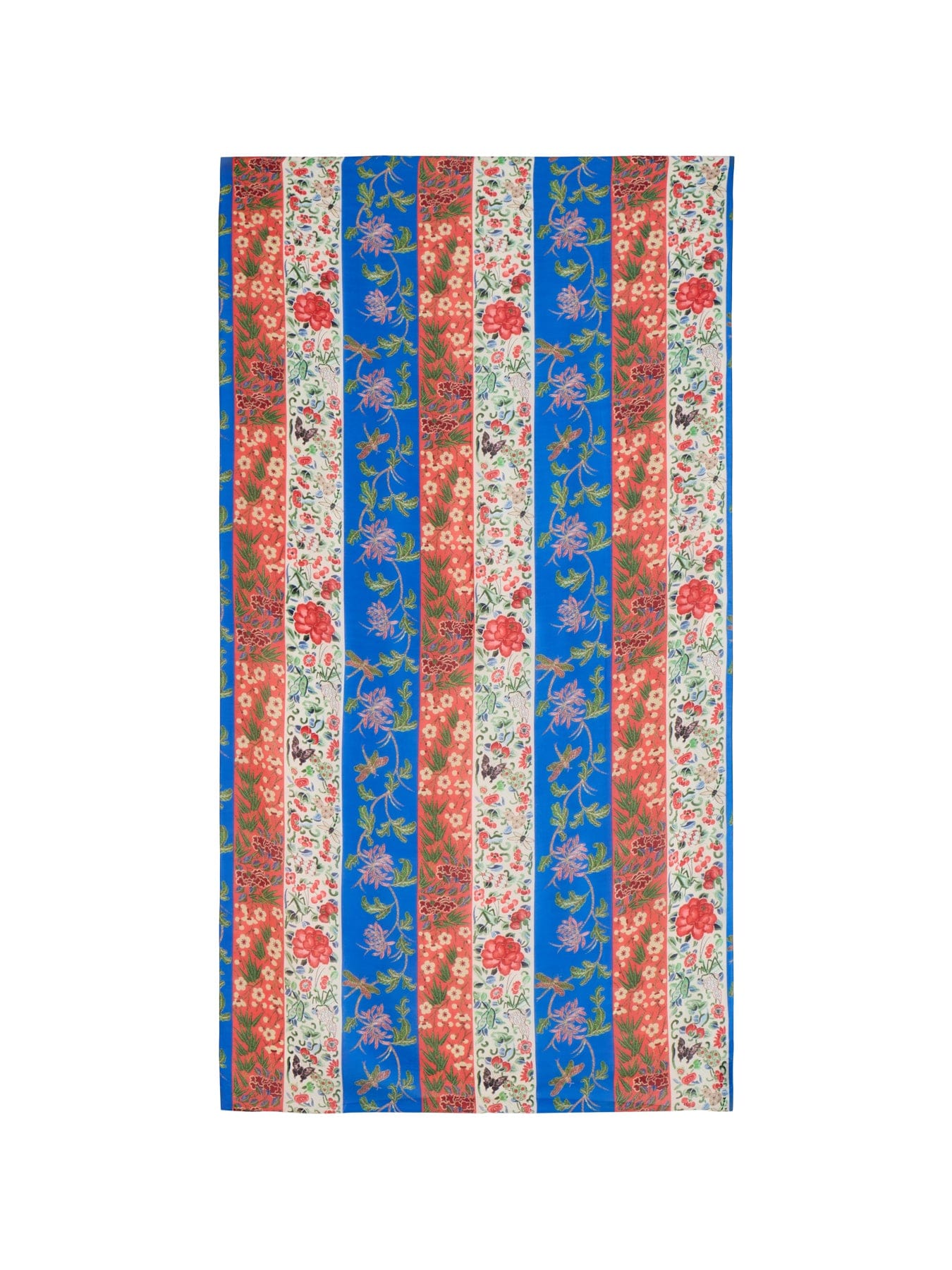 One Hundred Stars Ribbons Print Scarf Blue