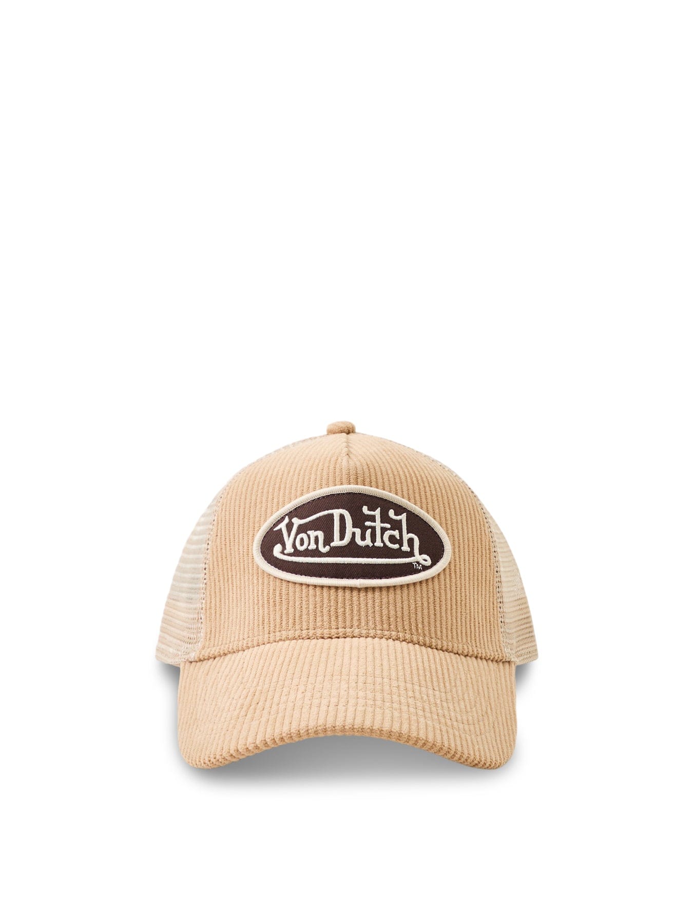 Von Dutch Corduroy Trucker Cap Khaki