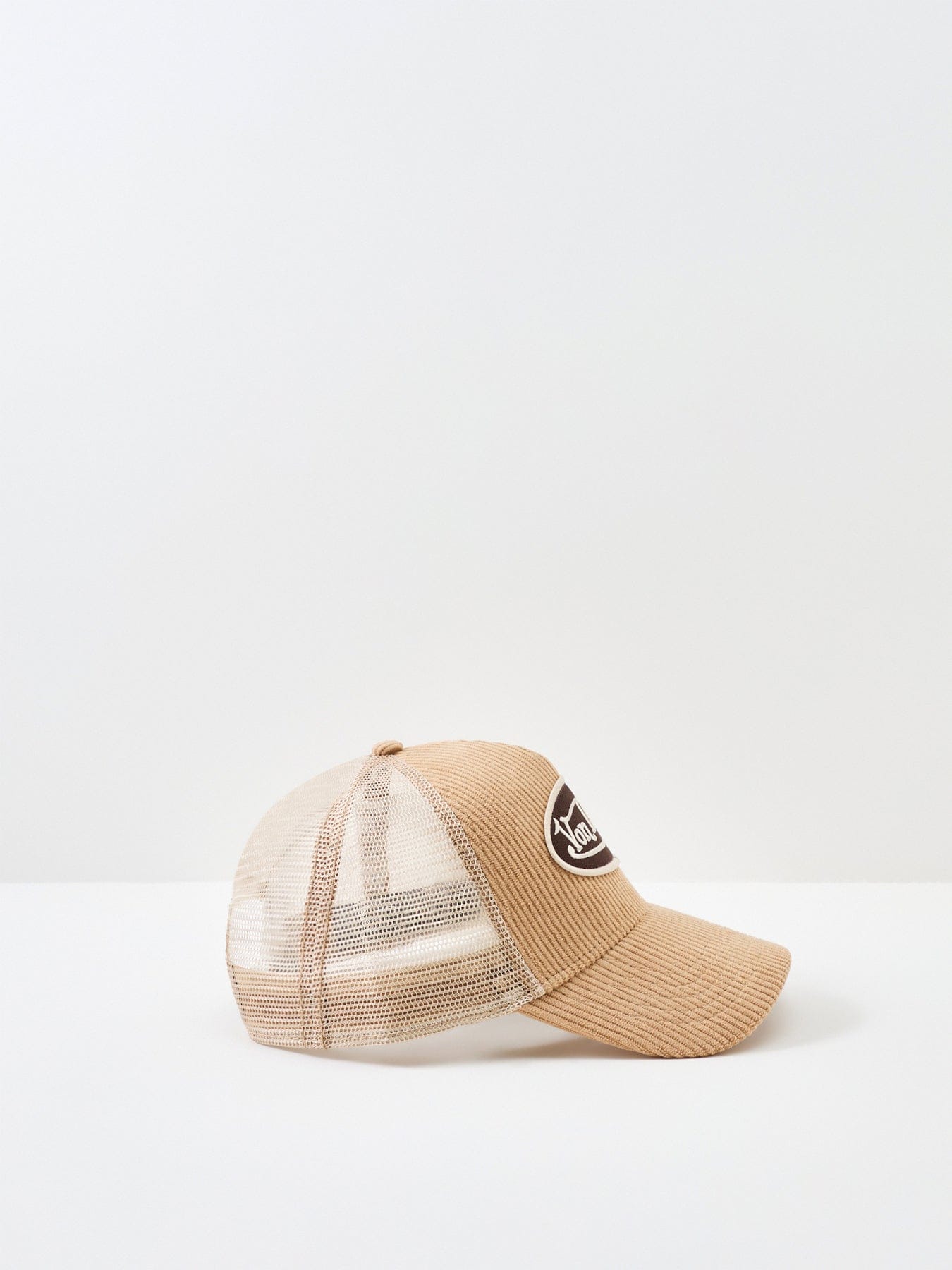 Von Dutch Corduroy Trucker Cap Khaki