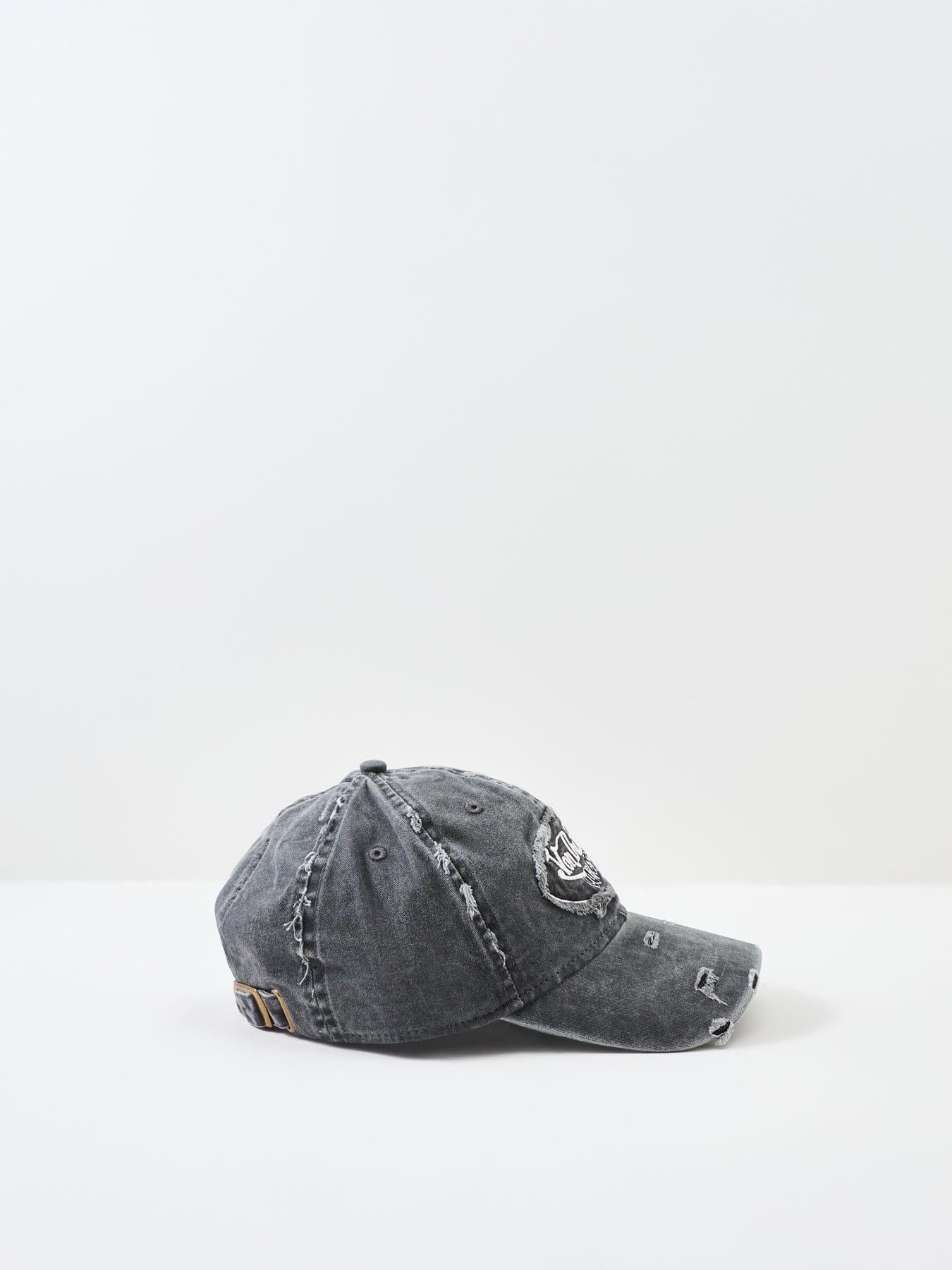 Von Dutch Distressed Dad Cap Black